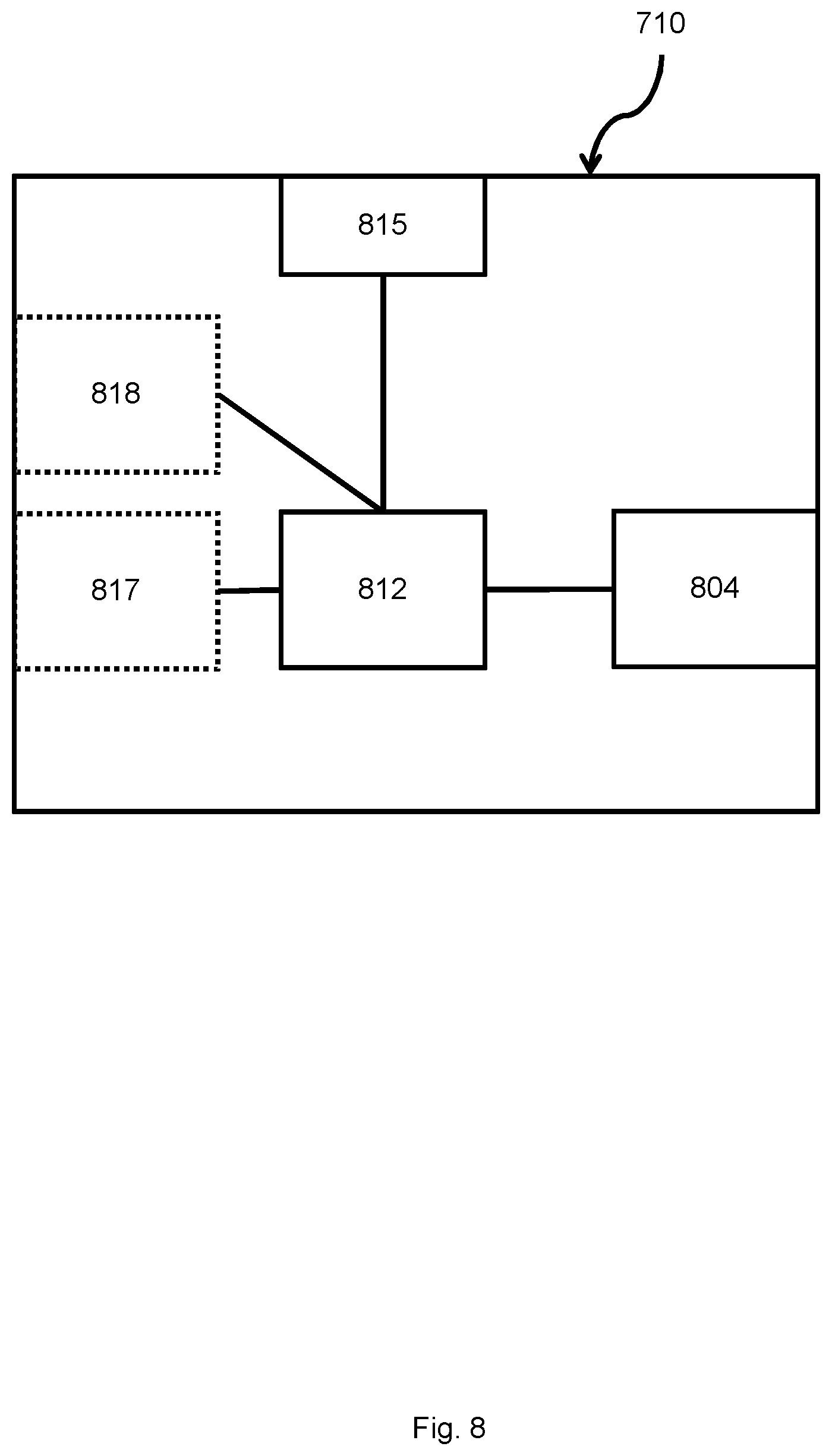 Patent US12497268 Figure 8 – Interconnection unit configured to connect modules of a cargo container coupling arrangement