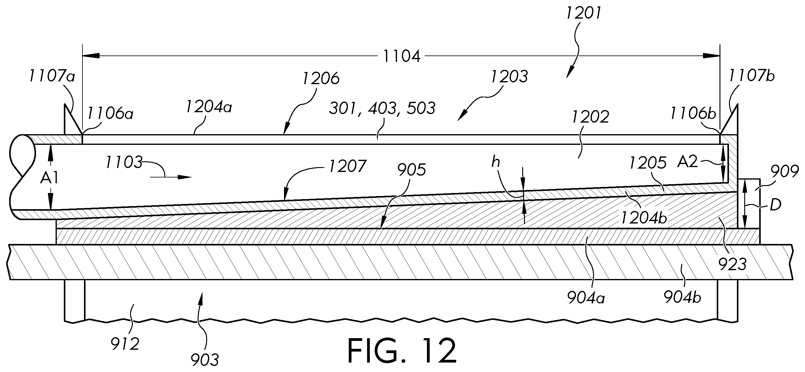 Patent US12497319 Figure 9 – Apparatus and methods for fabricating a glass ribbon