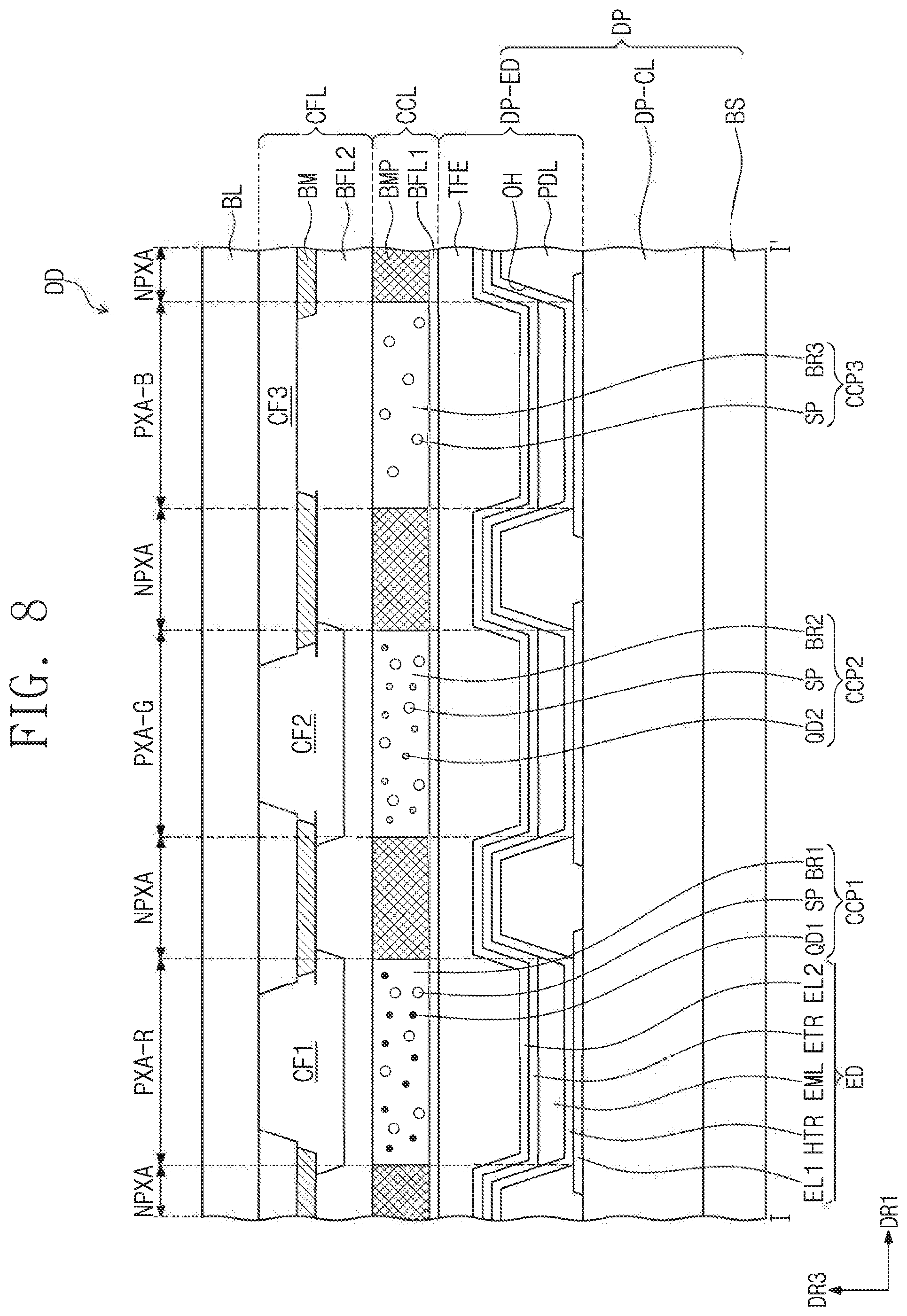 Patent US12497348 Figure 6 – Light emitting element and amine compound for the same