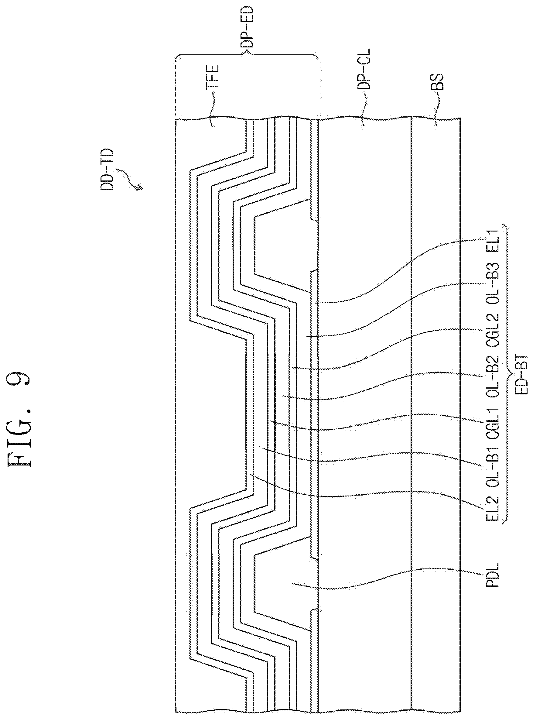 Patent US12497348 Figure 7 – Light emitting element and amine compound for the same