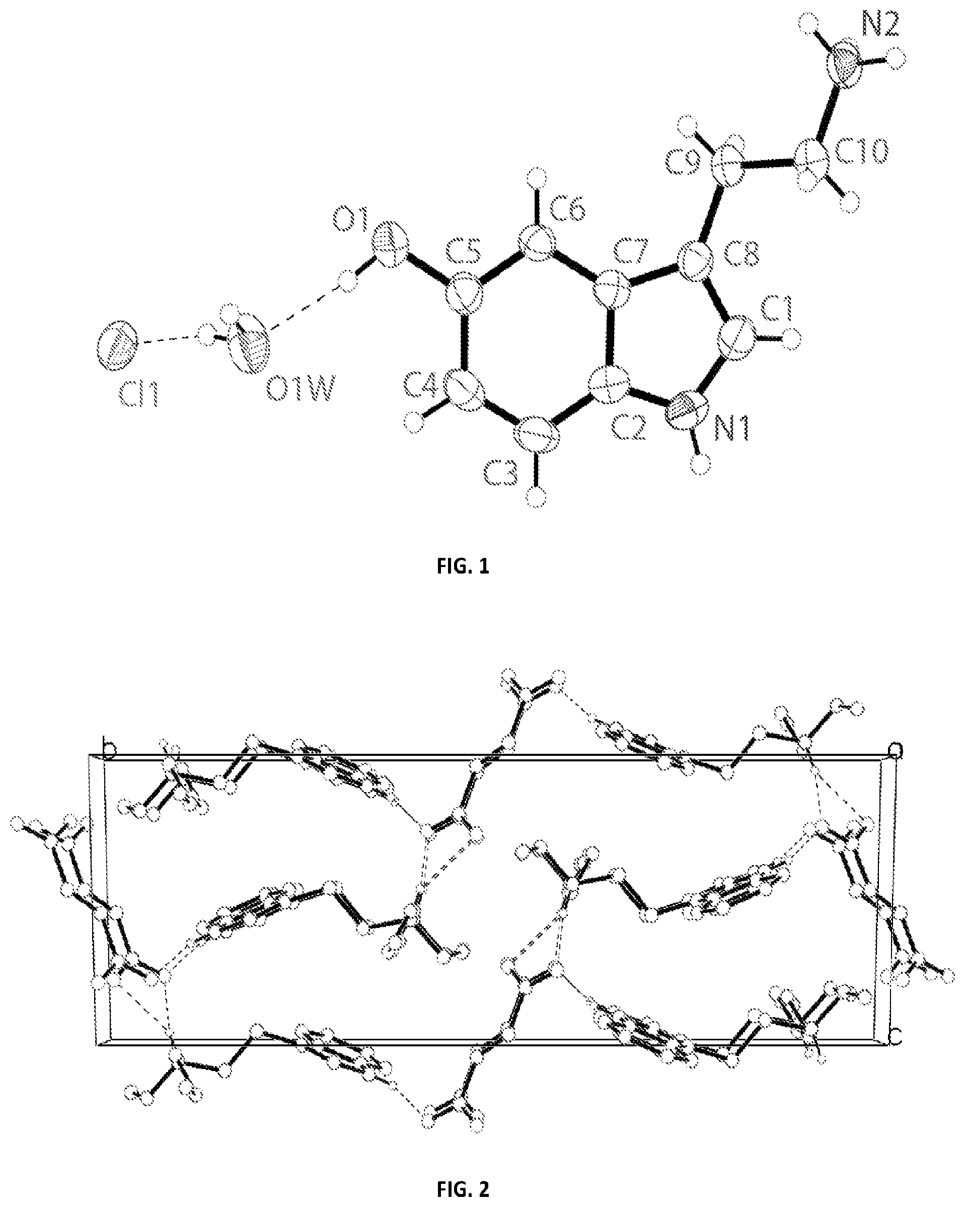 Patent US12497361 Figure 1 – Crystalline tryptamine compounds