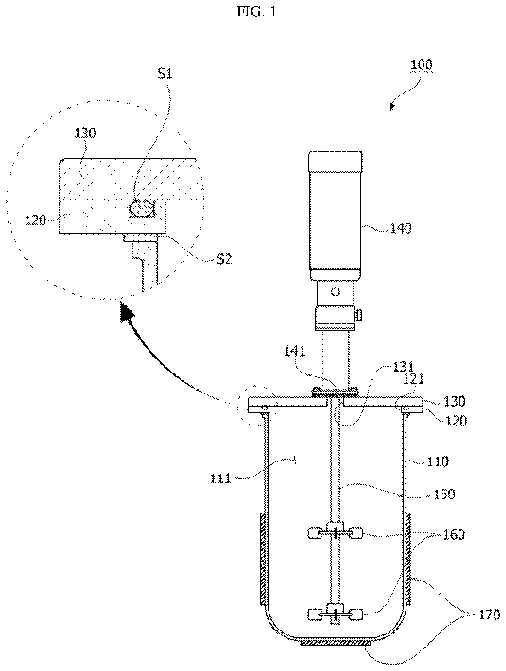 Patent US12497580 Figure 1 – Bioreactor for cell culture