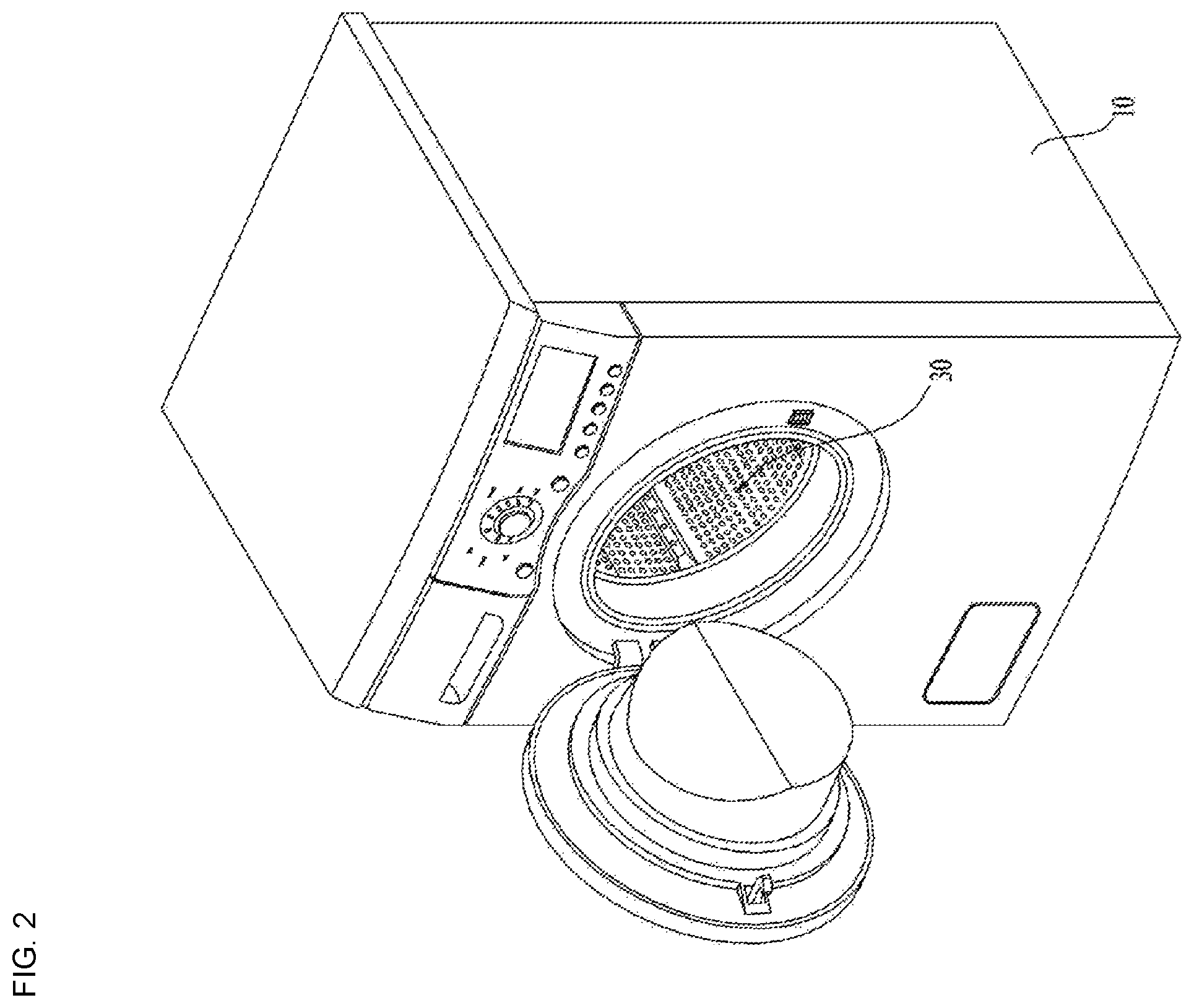 Patent US12497722 Figure 2 – Clothing treatment apparatus