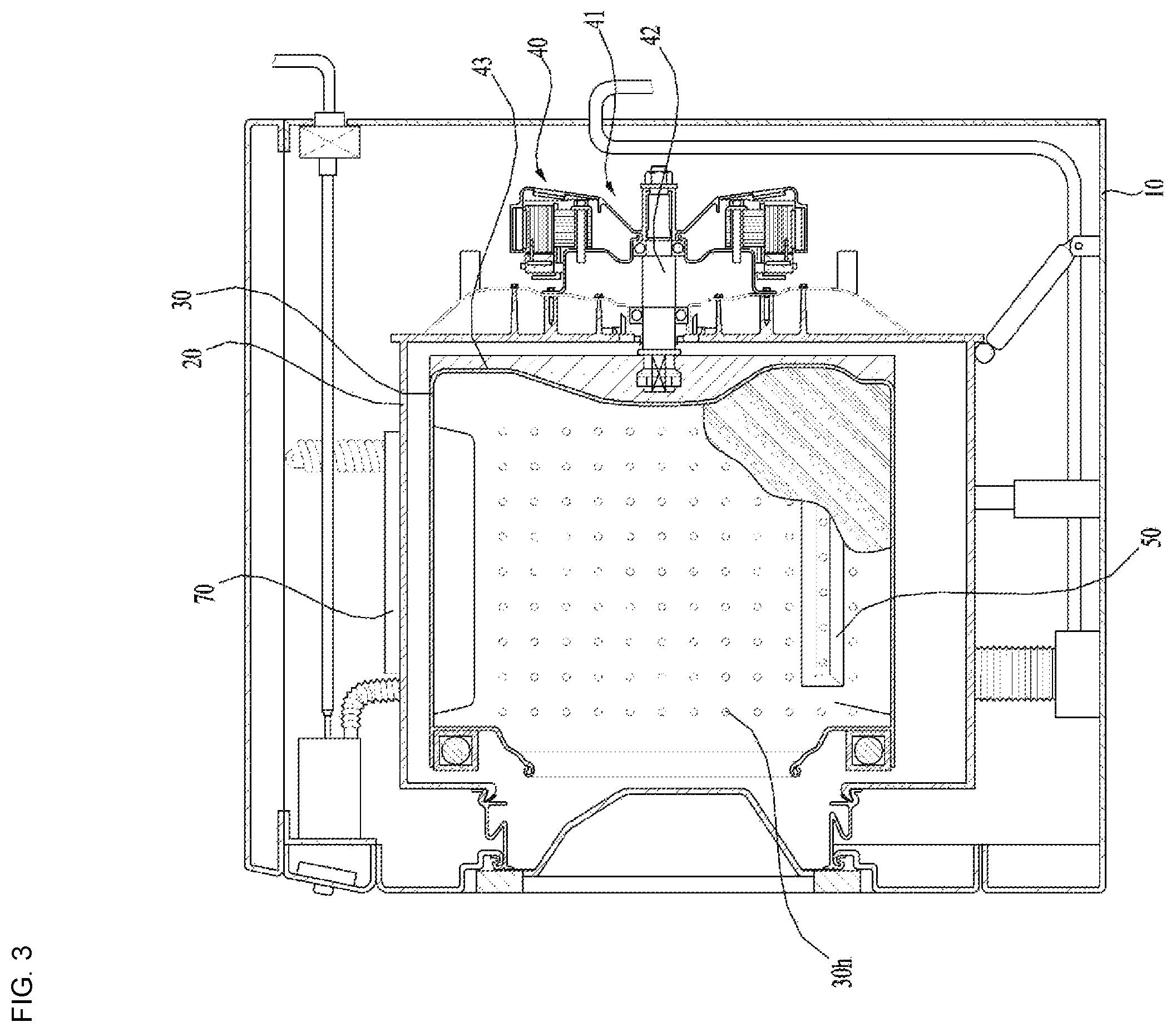 Patent US12497722 Figure 3 – Clothing treatment apparatus