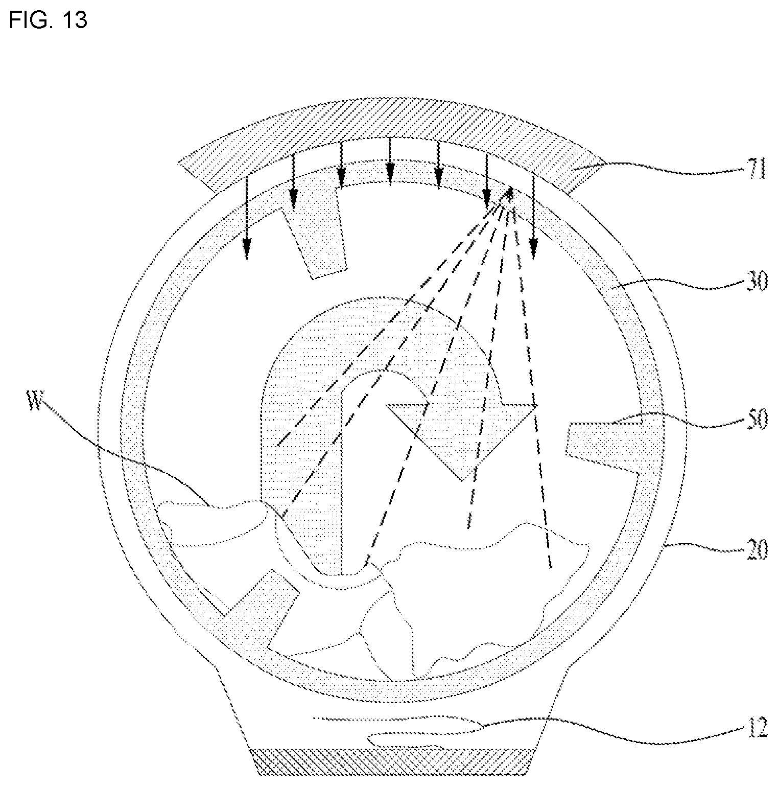 Patent US12497722 Figure 11 – Clothing treatment apparatus