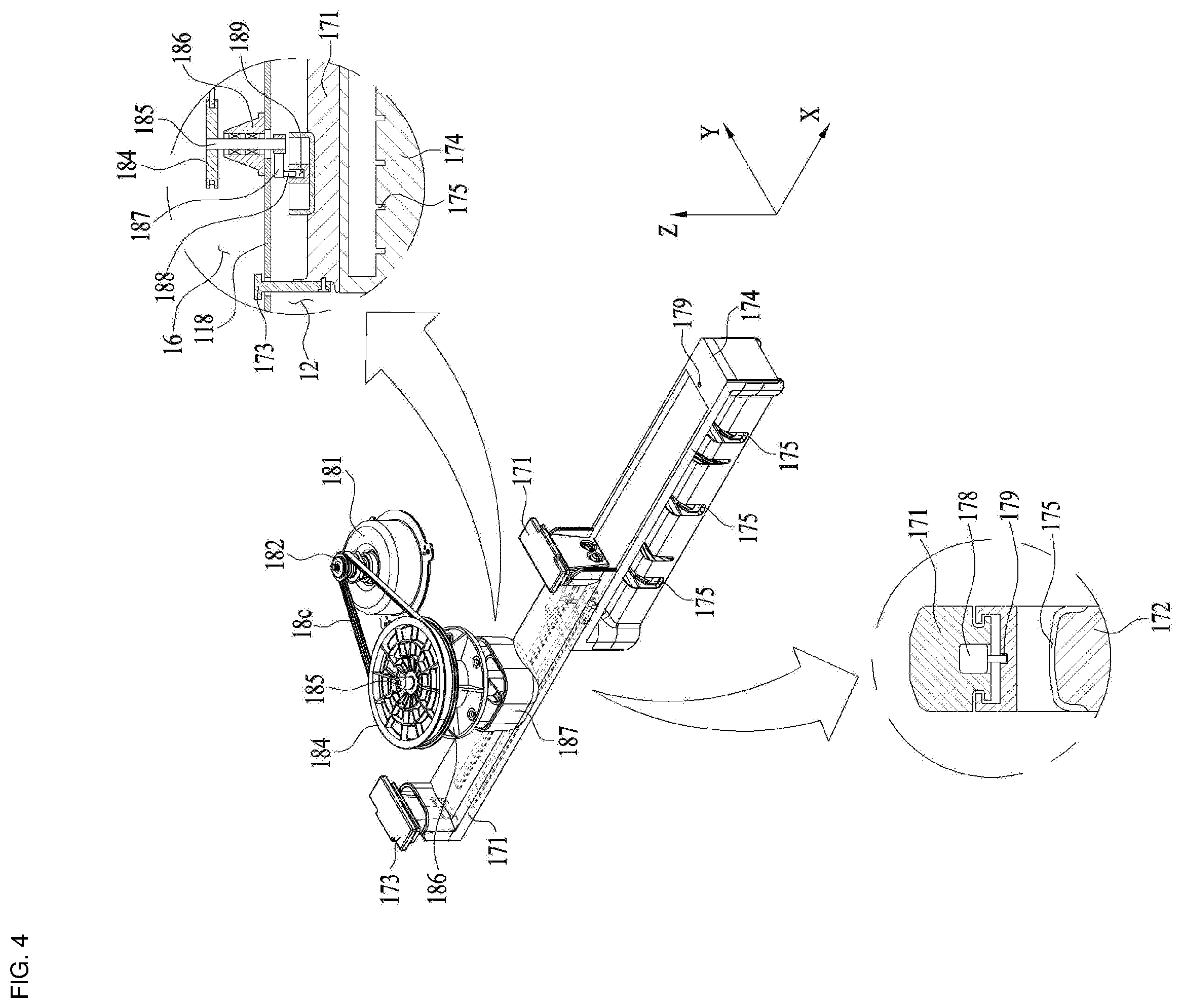 Patent US12497729 Figure 4 – Hanger and laundry treatment apparatus including the same