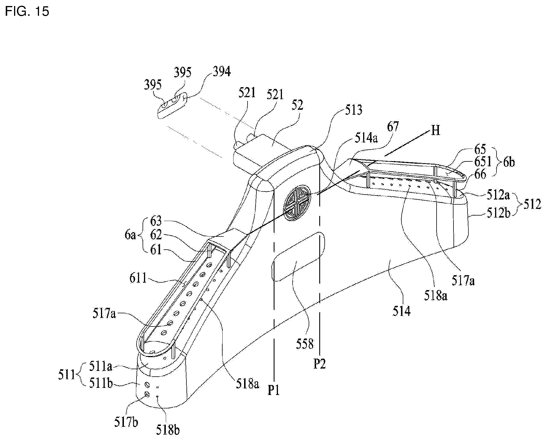 Patent US12497729 Figure 15 – Hanger and laundry treatment apparatus including the same