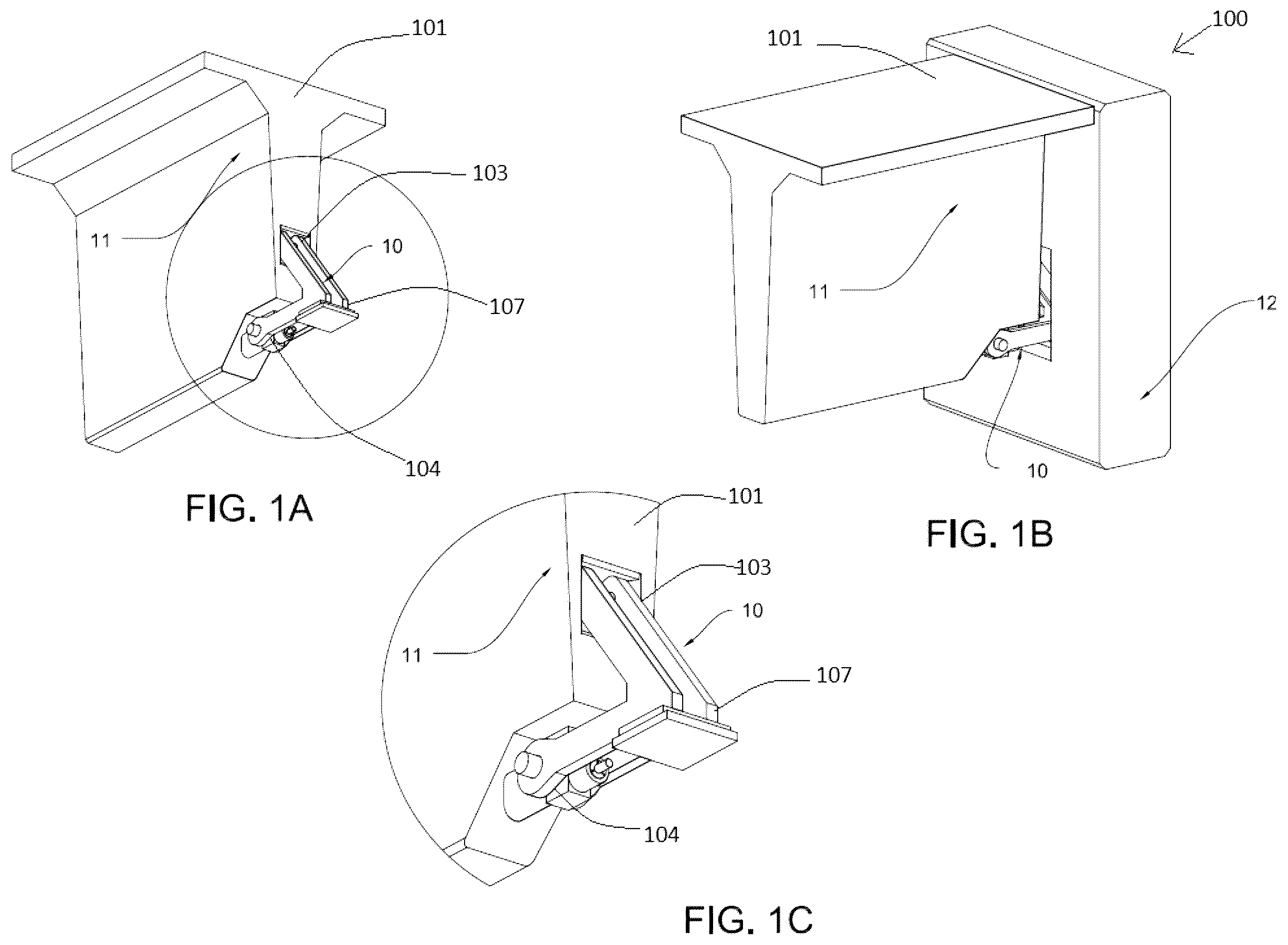 Patent US12497773 Figure 1 – Deployable extender assembly