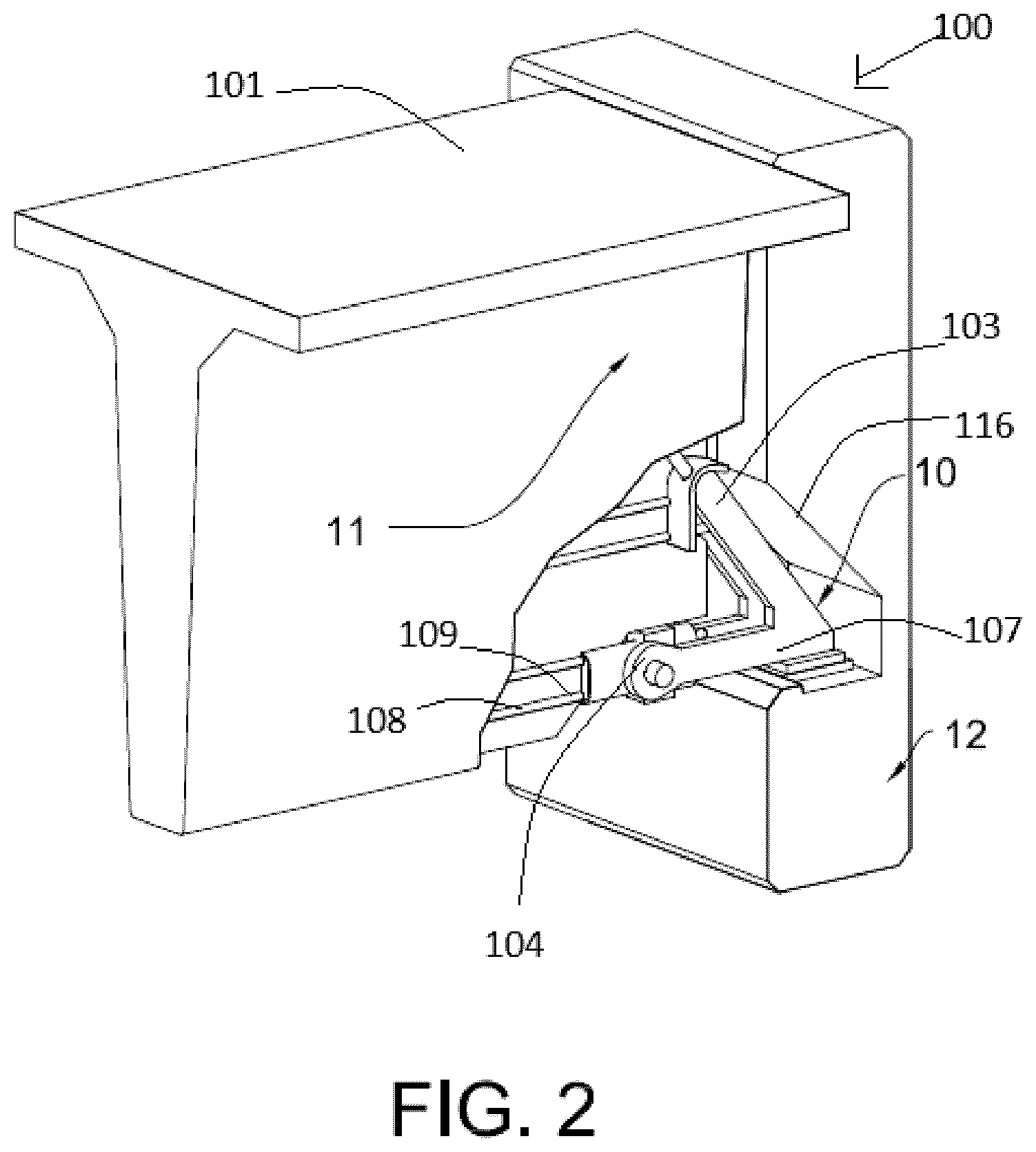 Patent US12497773 Figure 2 – Deployable extender assembly