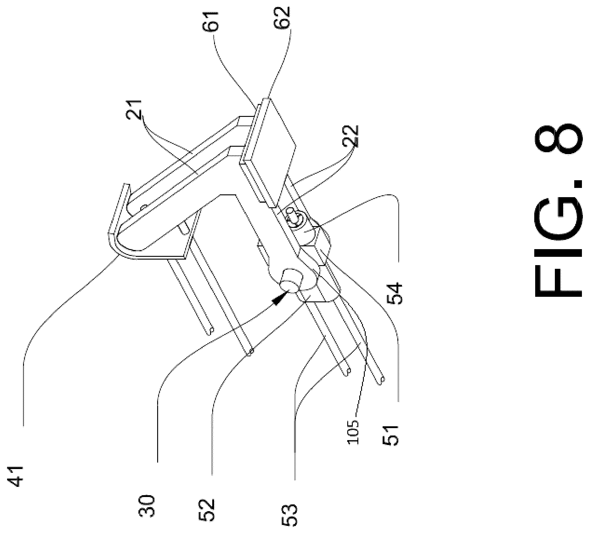 Patent US12497773 Figure 8 – Deployable extender assembly
