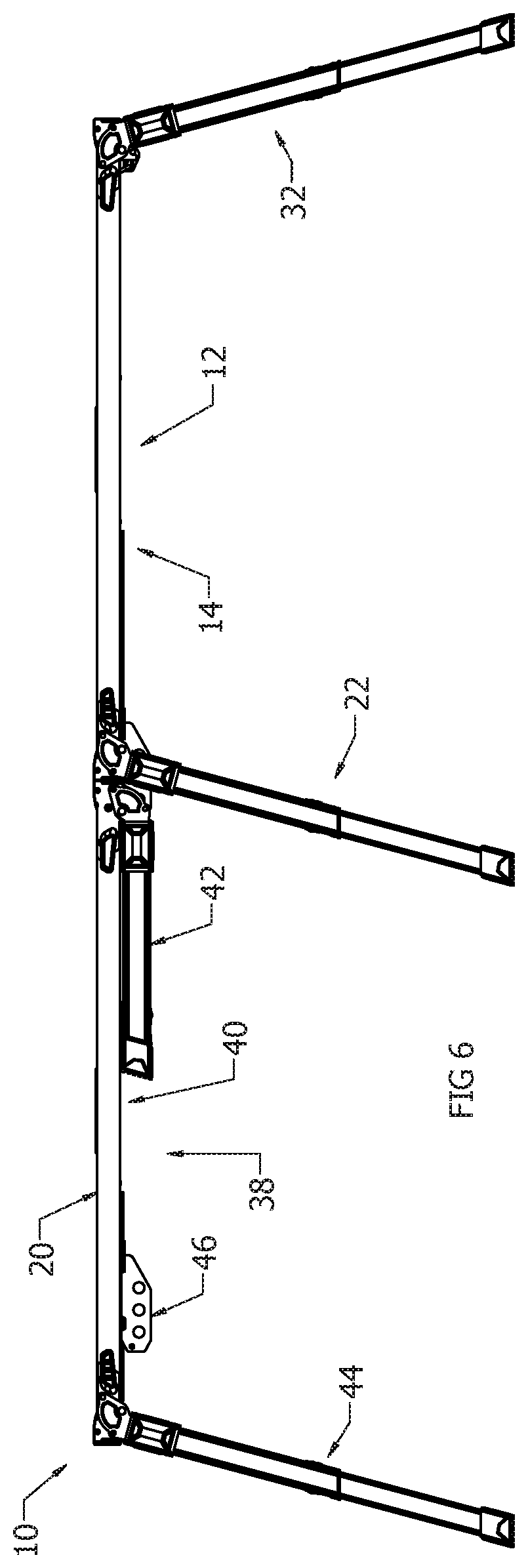 Patent US12497789 Figure 5 – Interlocking work platform system