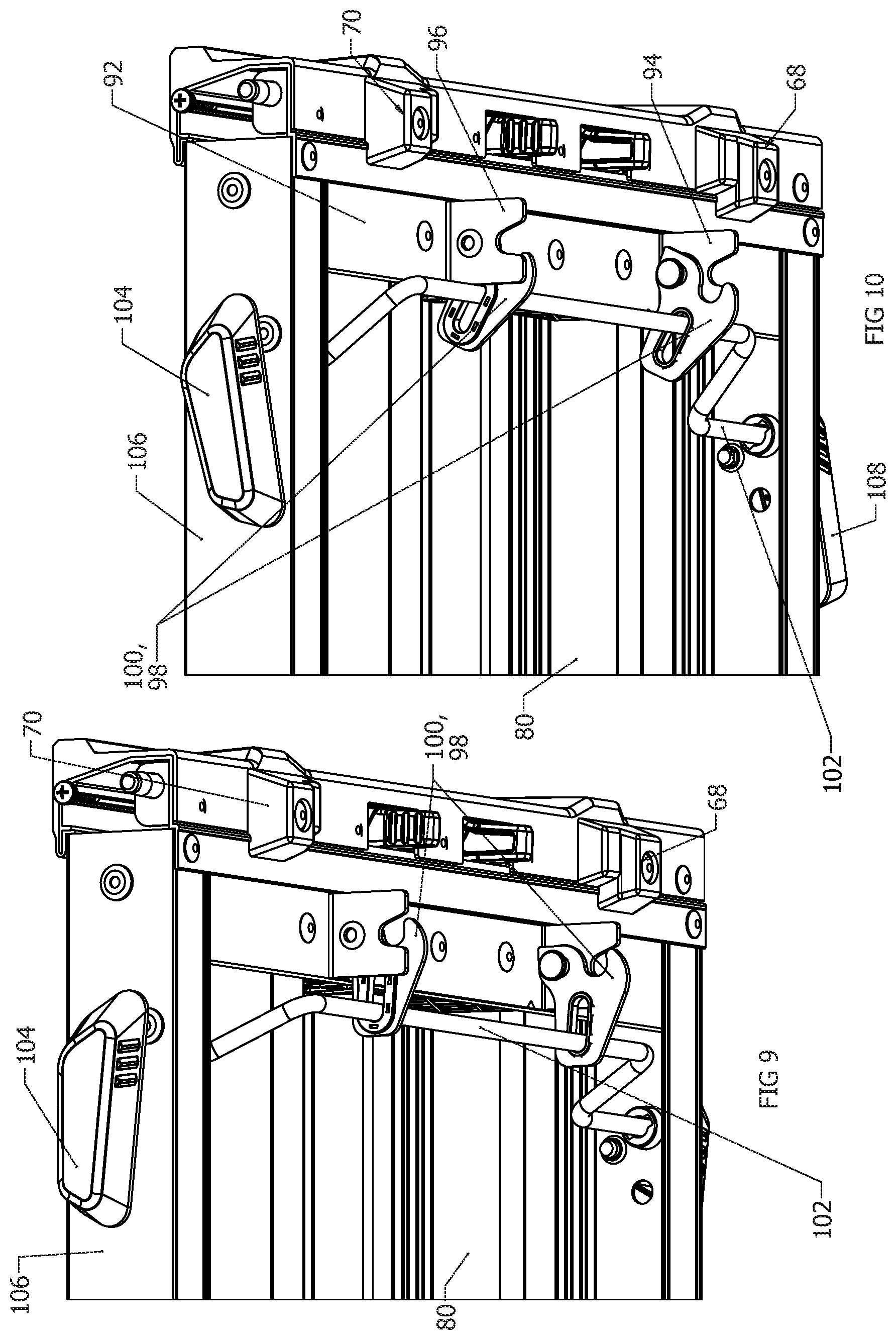 Patent US12497789 Figure 8 – Interlocking work platform system