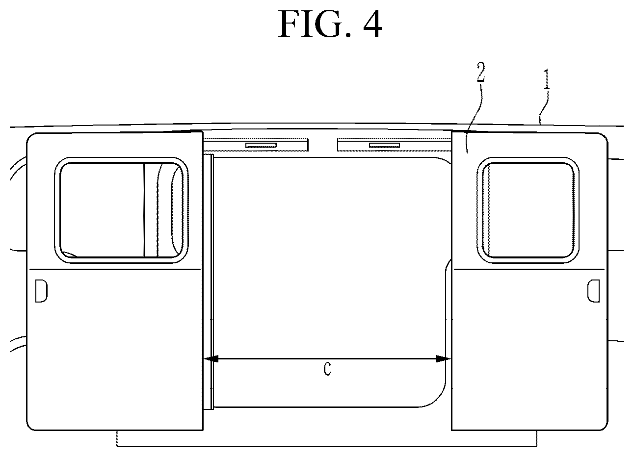 Patent US12497815 Figure 4 – Door open-close device for vehicle