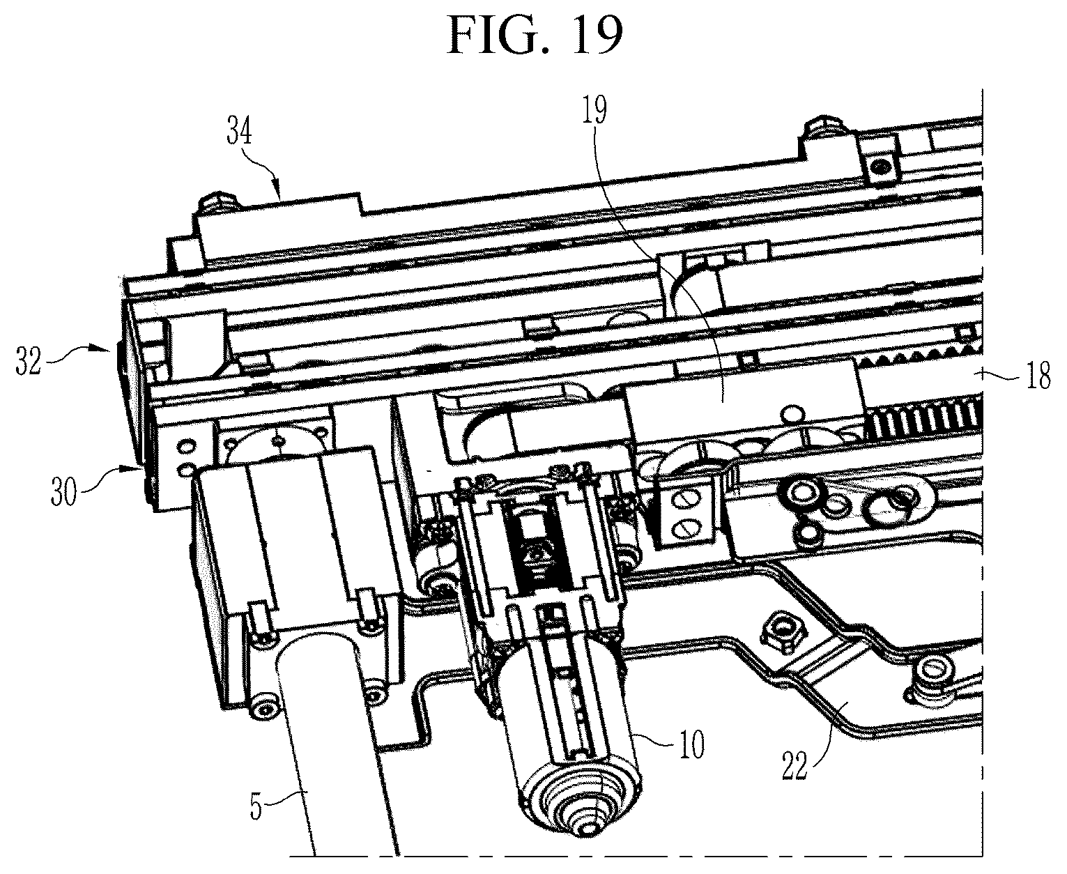 Patent US12497815 Figure 19 – Door open-close device for vehicle