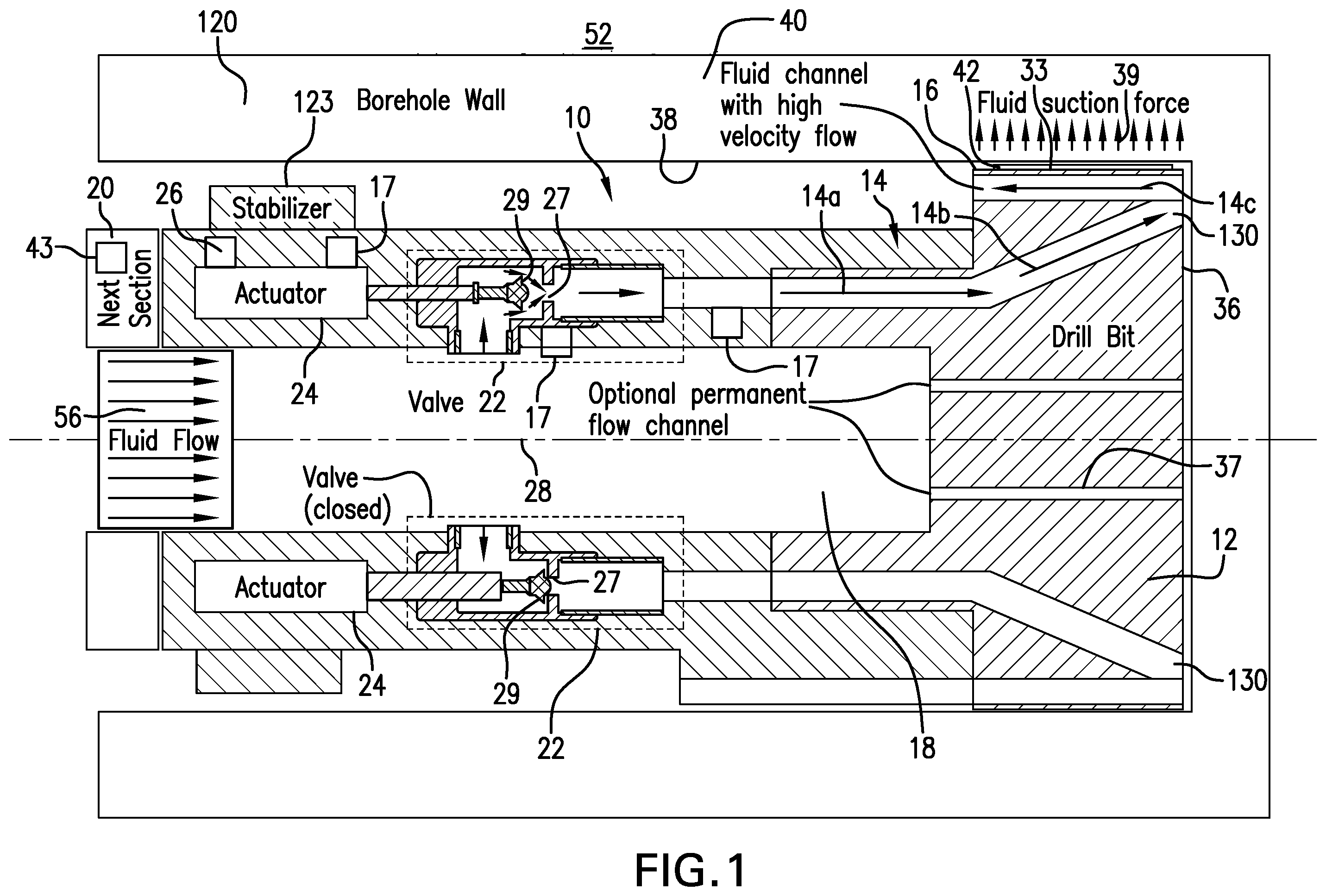 Patent US12497836 — Steering device, method and system — Figure 1