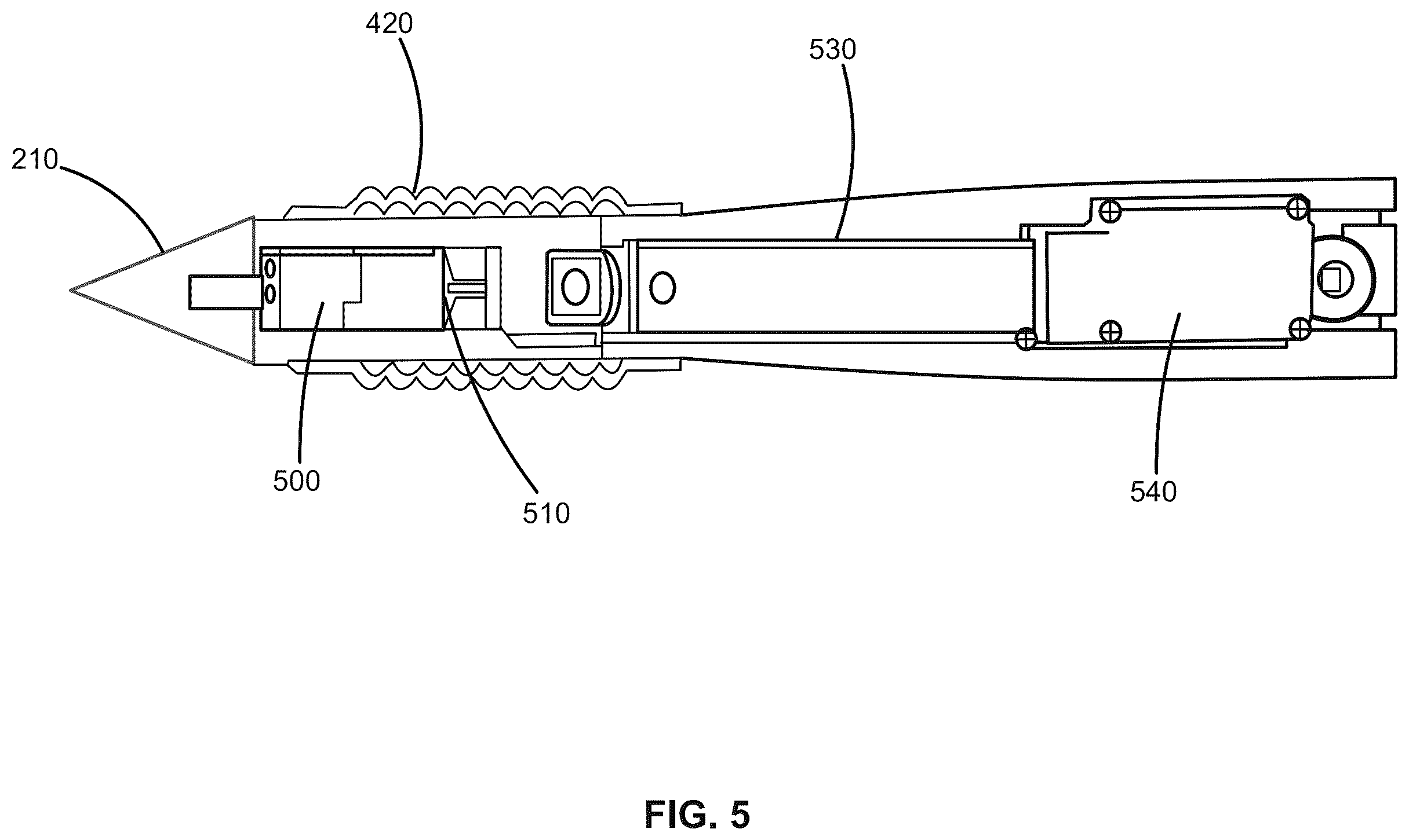 Patent US12497839 Figure 5 – Bioinspired horizontal self-burrowing device