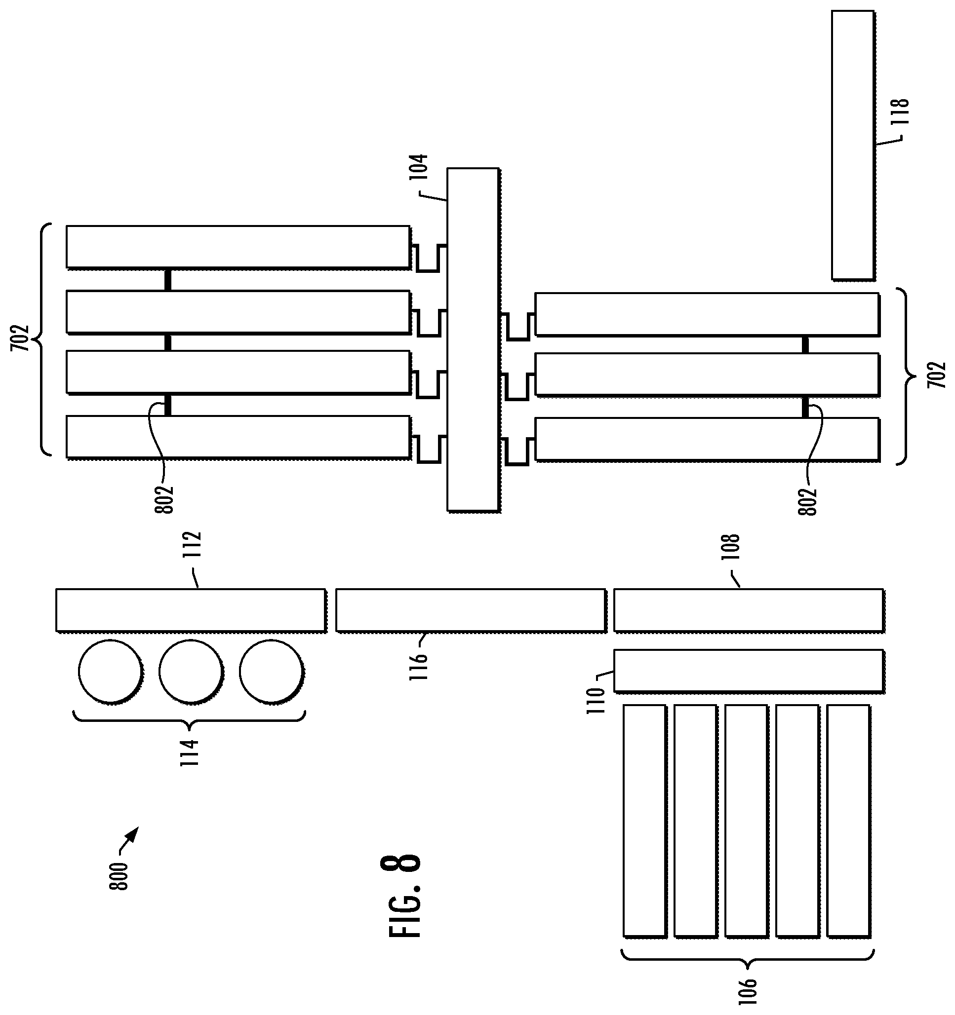 Patent US12497879 Figure 7 – Power sources and transmission networks for auxiliary equipment onboard hydraulic fracturing units and associated methods