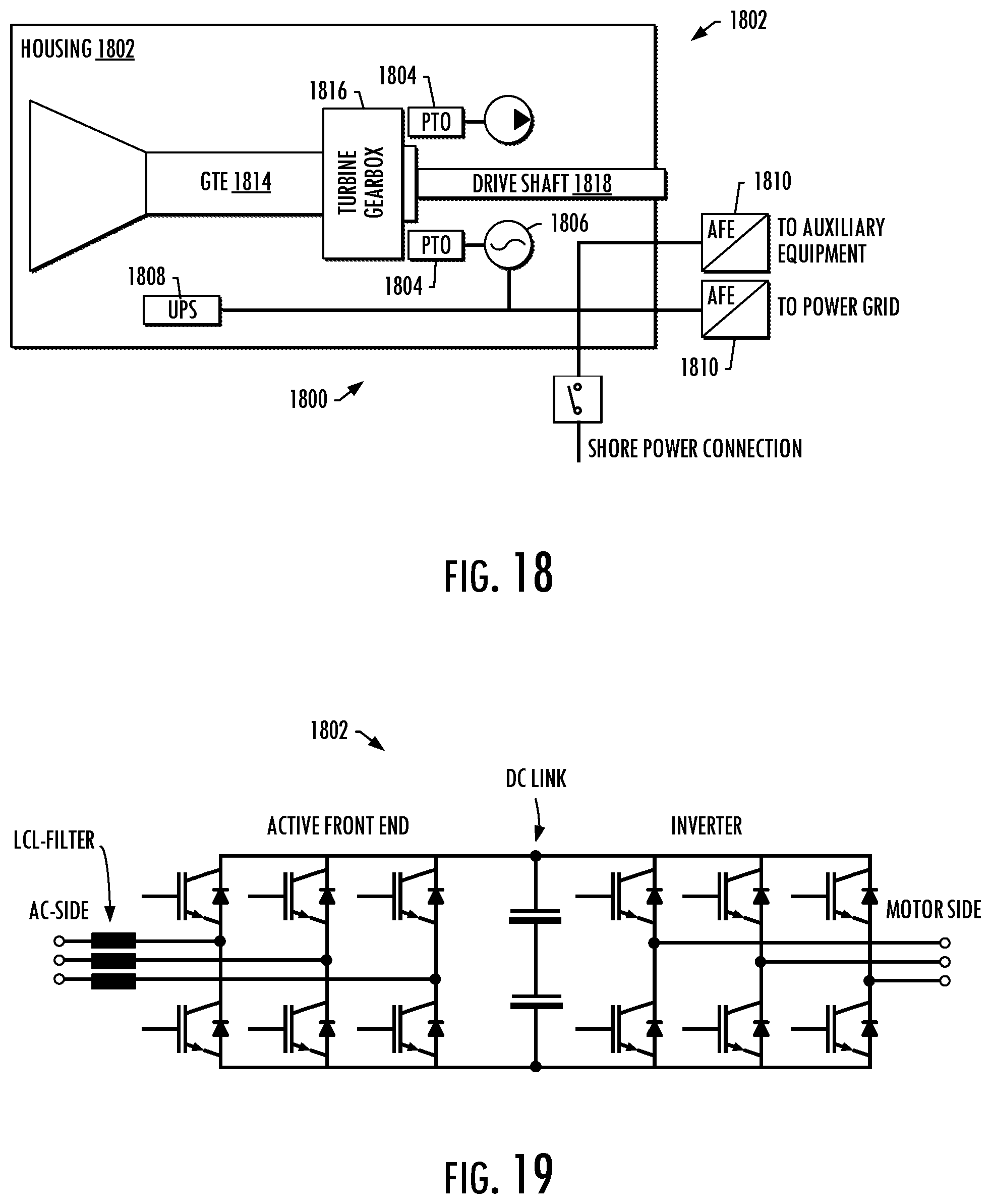 Patent US12497879 Figure 17 – Power sources and transmission networks for auxiliary equipment onboard hydraulic fracturing units and associated methods