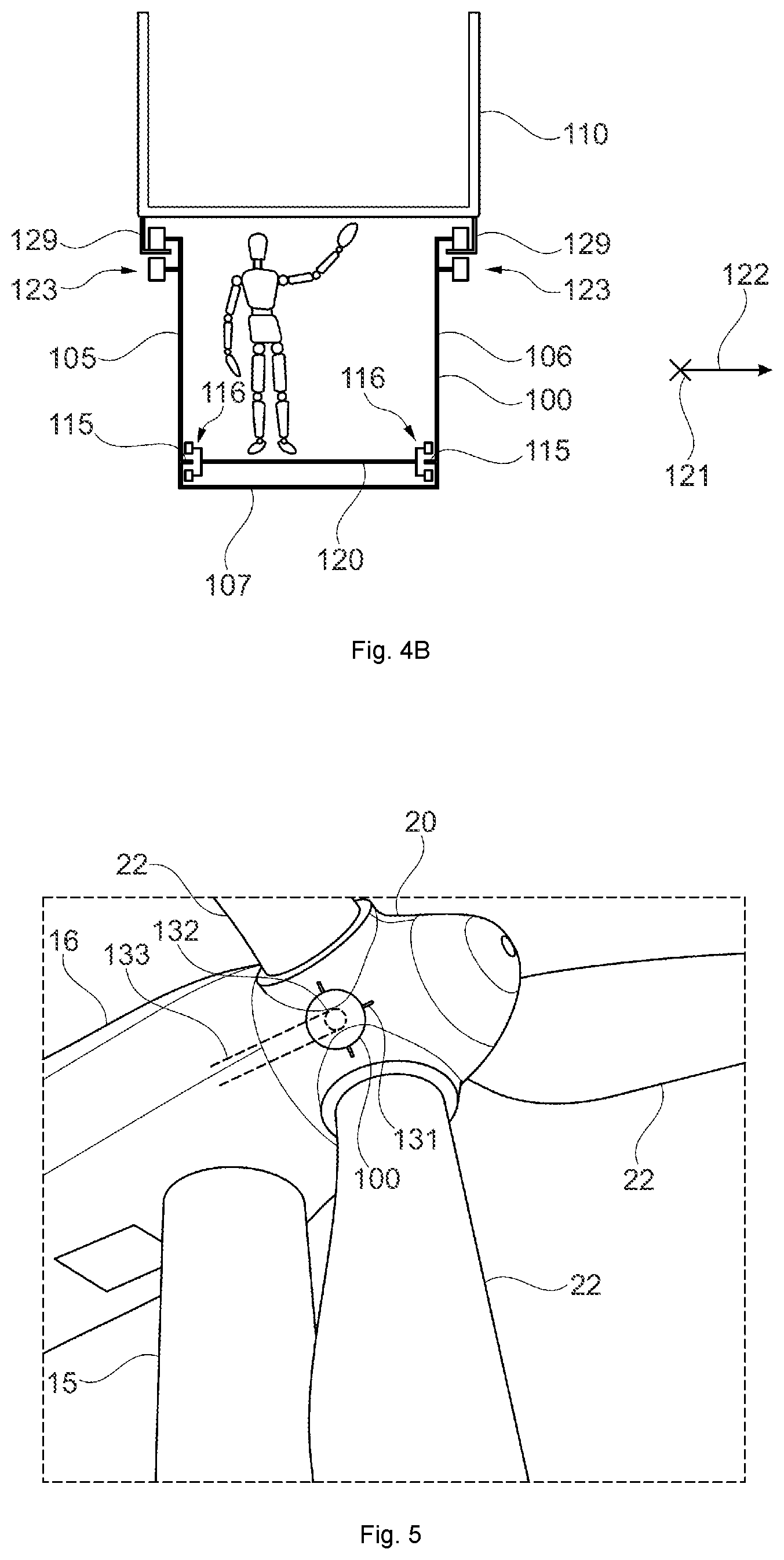 Patent US12497951 Figure 4 – Cabins and methods for wind turbine maintenance