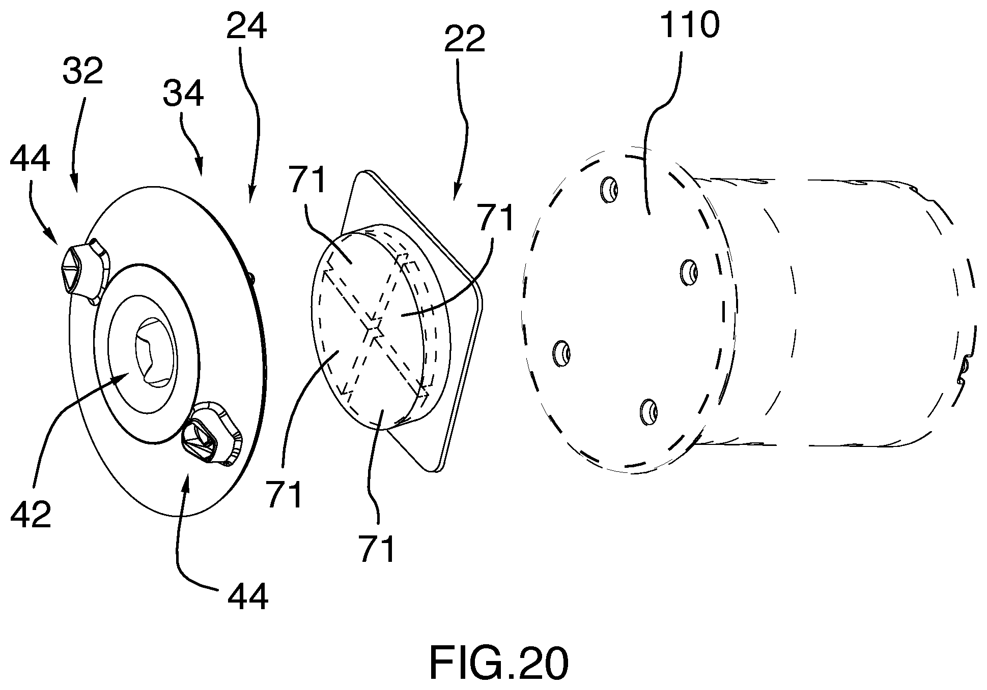 Patent US12497971 Figure 12 – System for adapting foot spas for use with disposable pumps