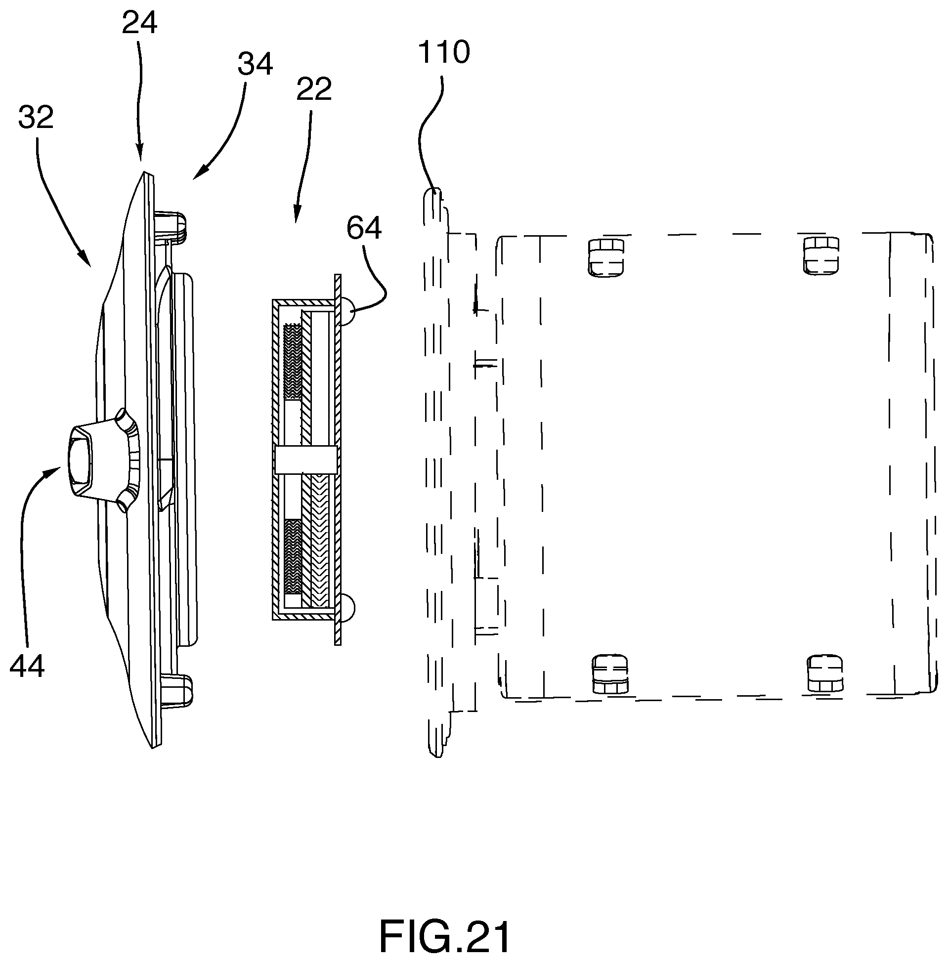 Patent US12497971 Figure 13 – System for adapting foot spas for use with disposable pumps
