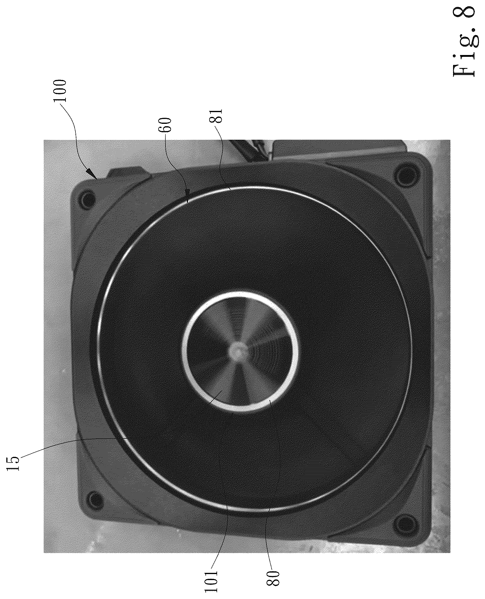Patent US12497973 Figure 8 – Partially luminous fan blade and fan containing same