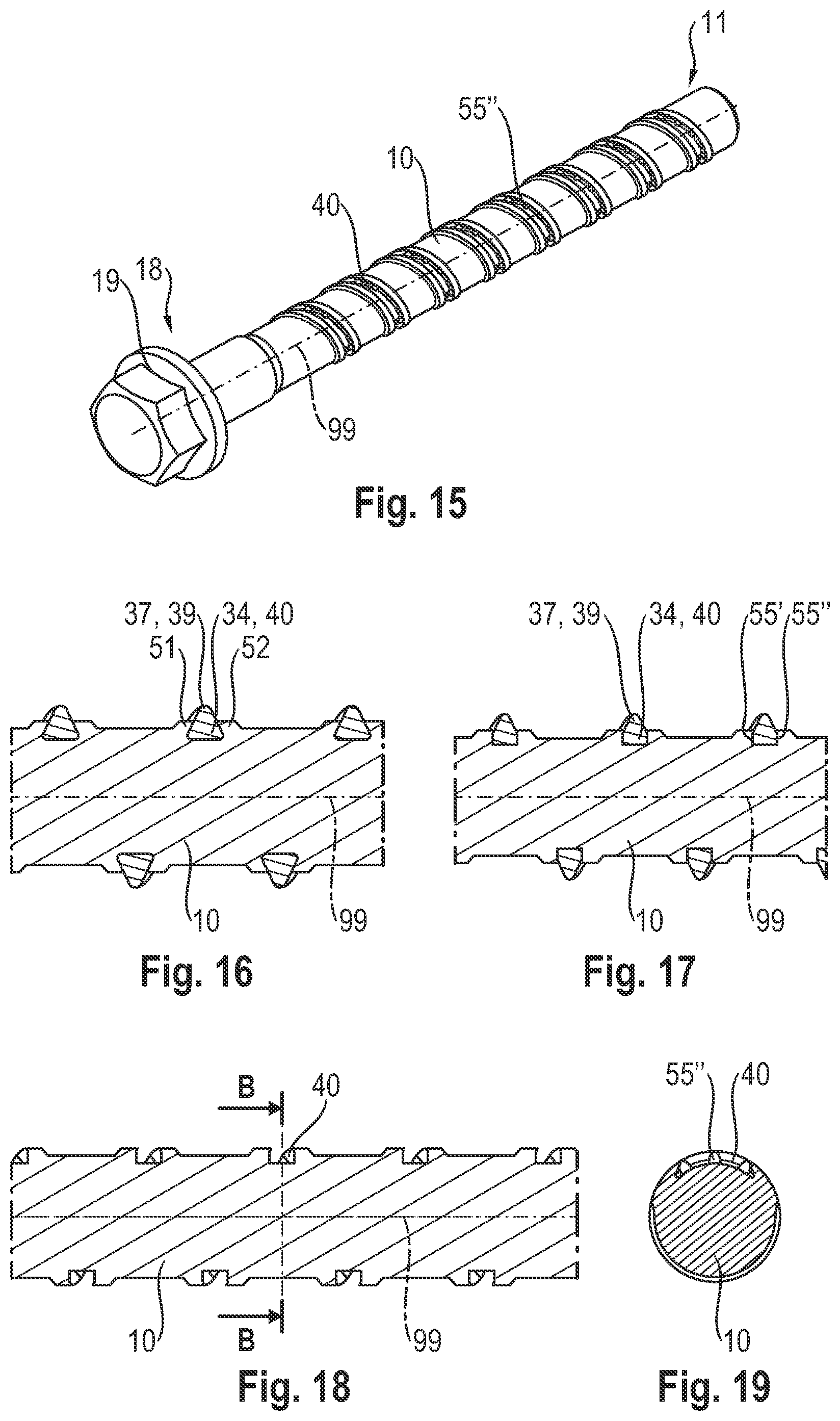 Patent US12497990 Figure 4 – Separate screw thread helix fixed by means of claws