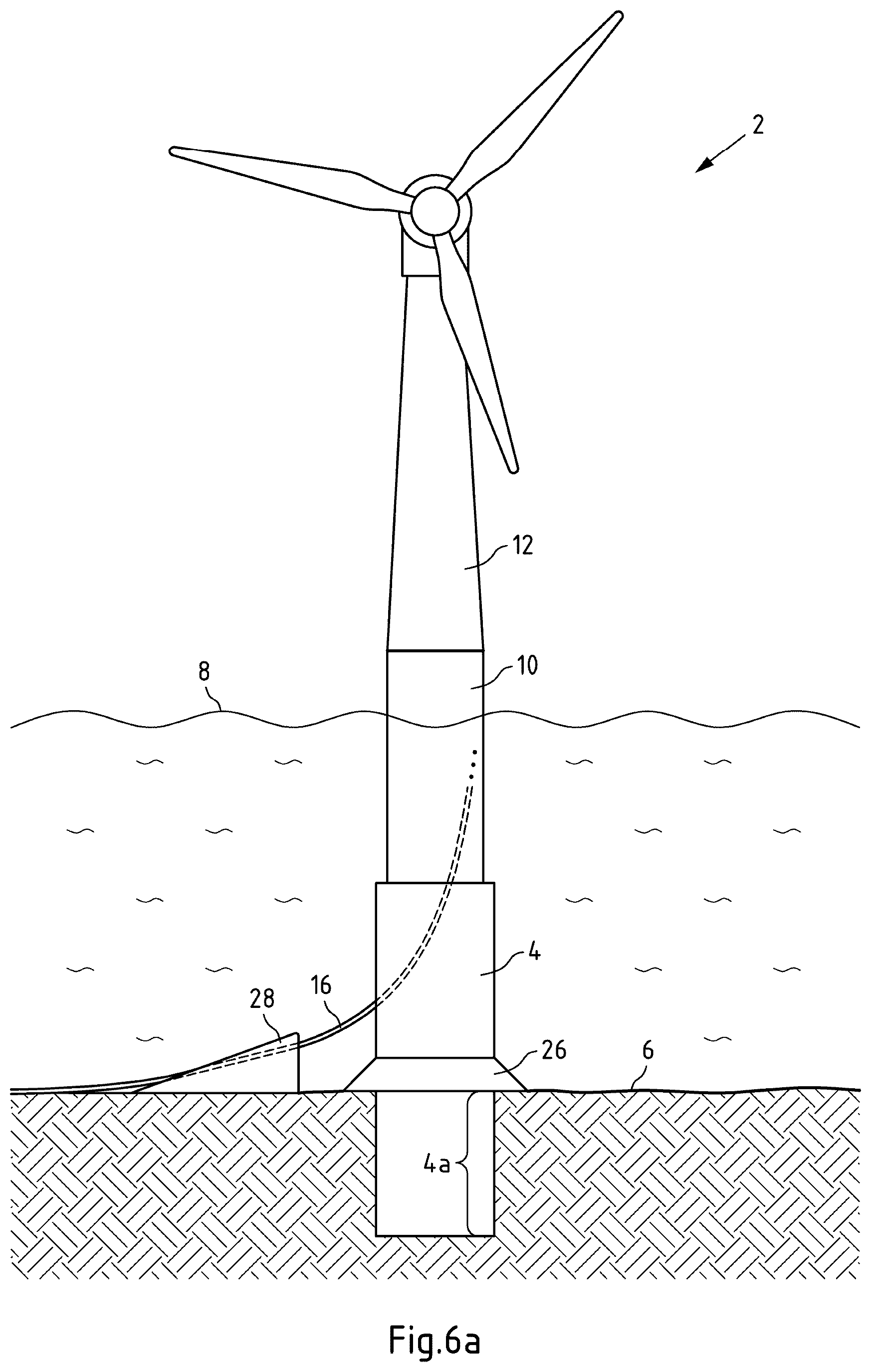 Patent US12504004 Figure 7 – Wind power plant foundation structure