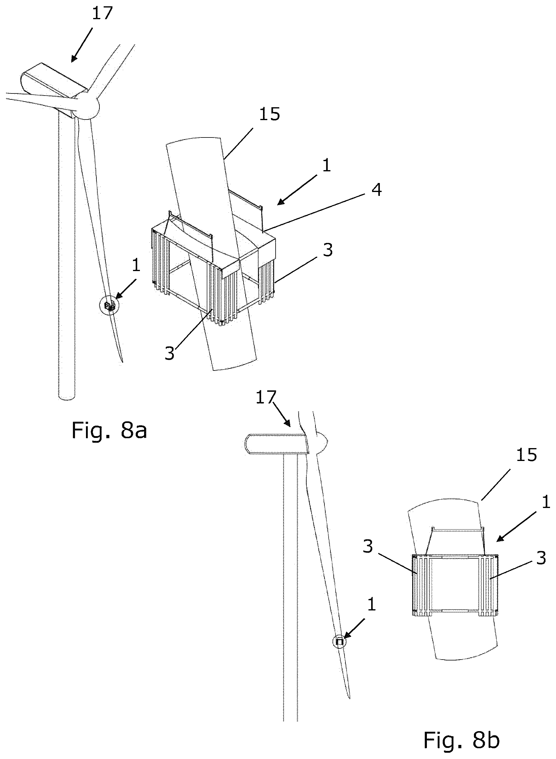 Patent US12504005 Figure 7 – Temporary enclosure for at least a part of a rotor blade
