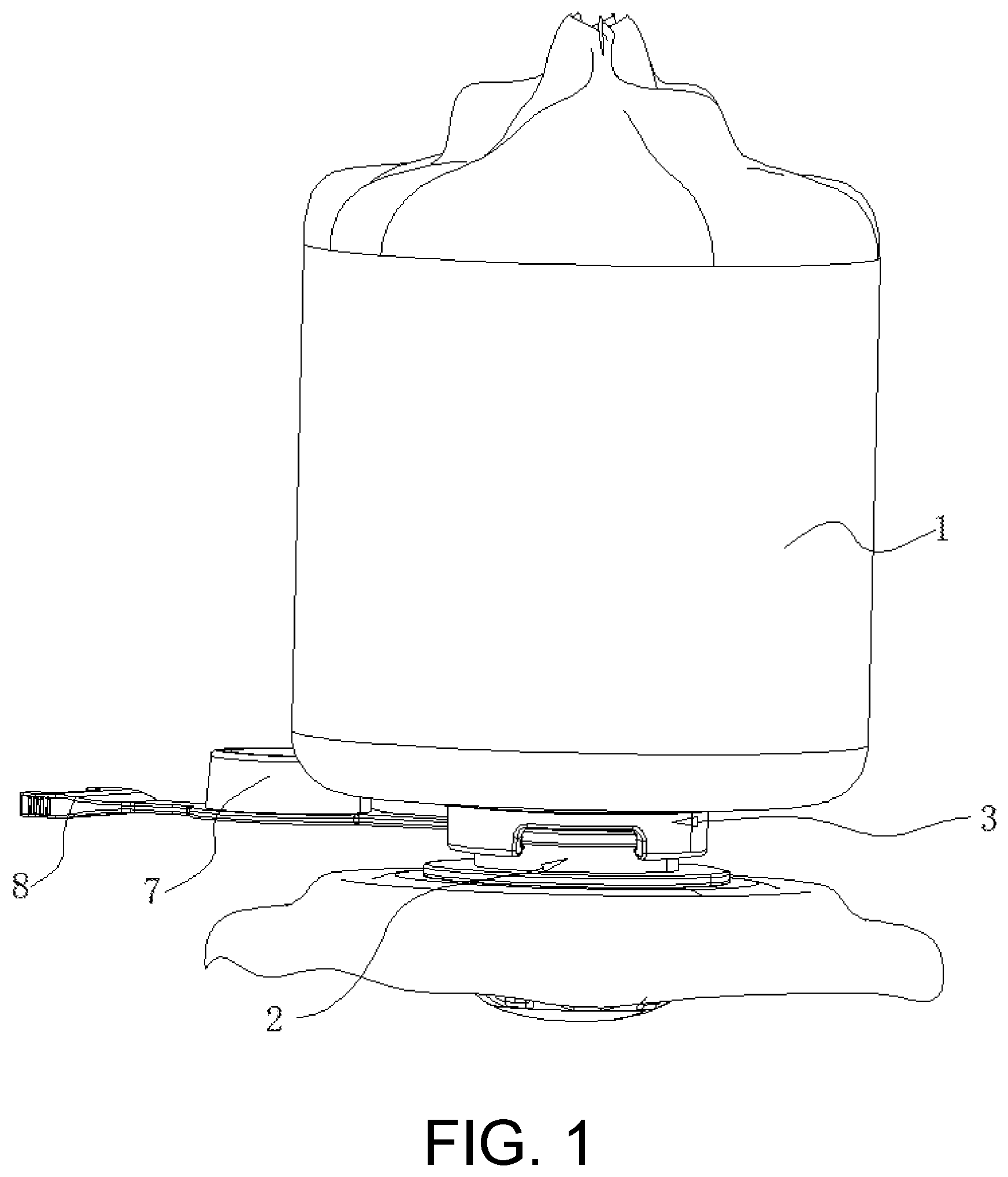 Patent US12504007 Figure 1 – Inflation apparatus