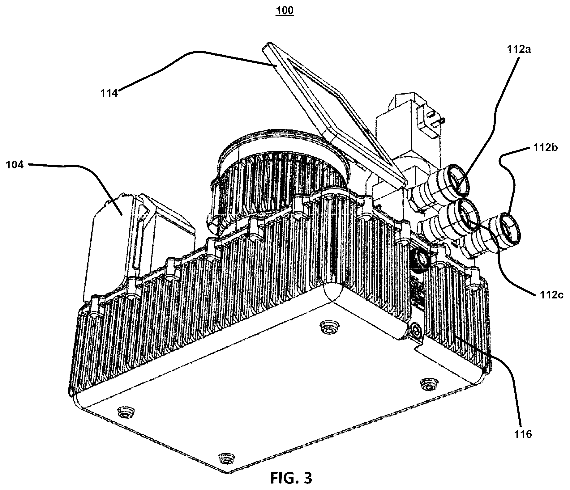 Patent US12504010 Figure 3 – Heat exchanger for hydraulic post-tensioning jack system
