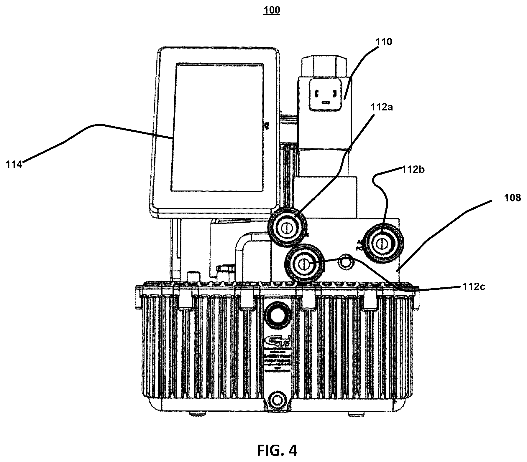 Patent US12504010 Figure 4 – Heat exchanger for hydraulic post-tensioning jack system