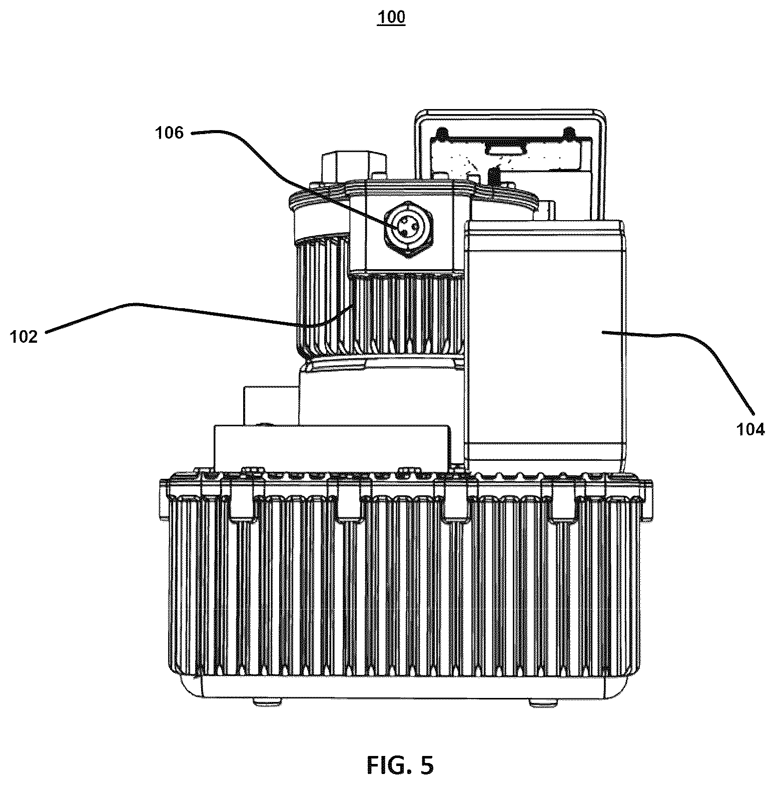 Patent US12504010 Figure 5 – Heat exchanger for hydraulic post-tensioning jack system