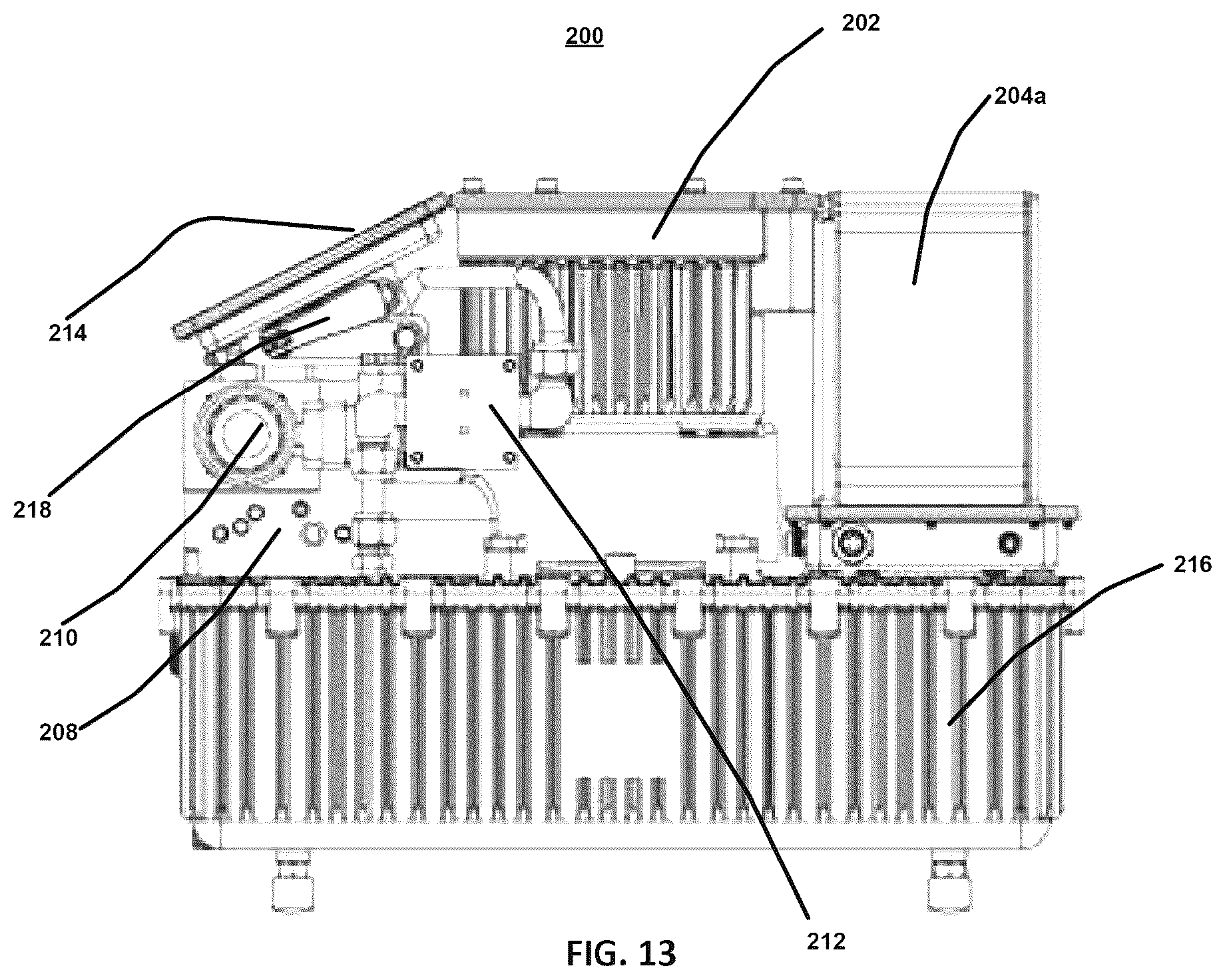 Patent US12504010 Figure 13 – Heat exchanger for hydraulic post-tensioning jack system