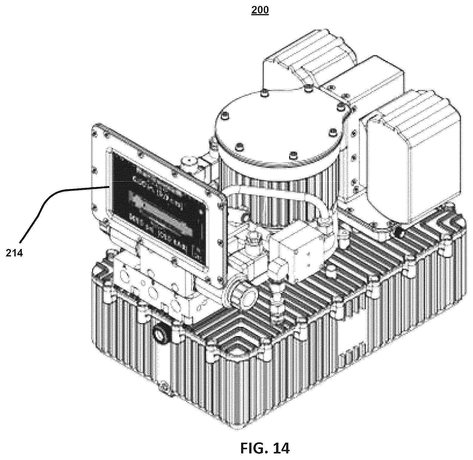 Patent US12504010 Figure 14 – Heat exchanger for hydraulic post-tensioning jack system