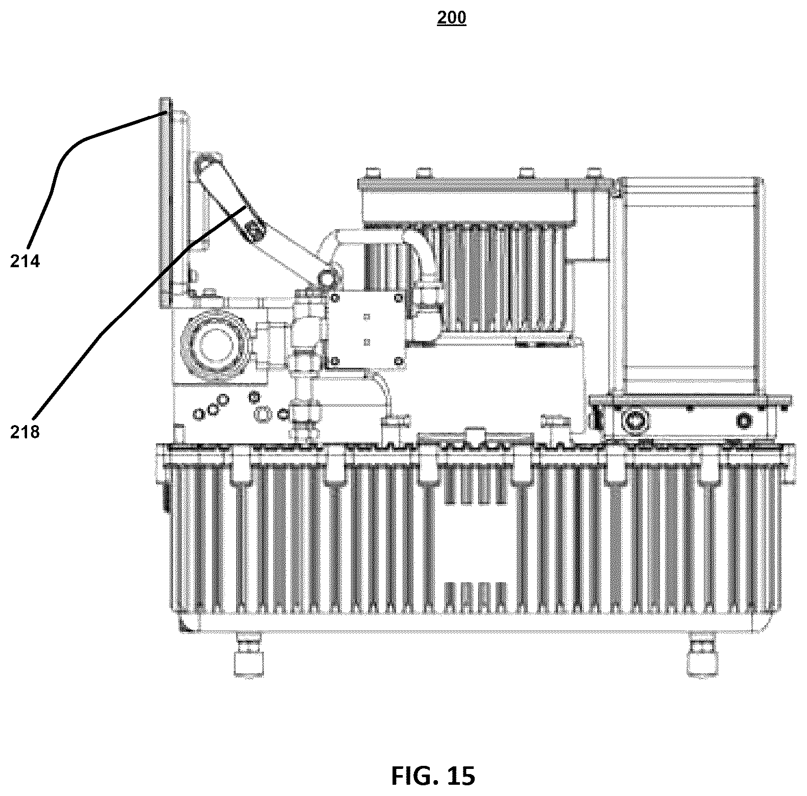 Patent US12504010 Figure 15 – Heat exchanger for hydraulic post-tensioning jack system