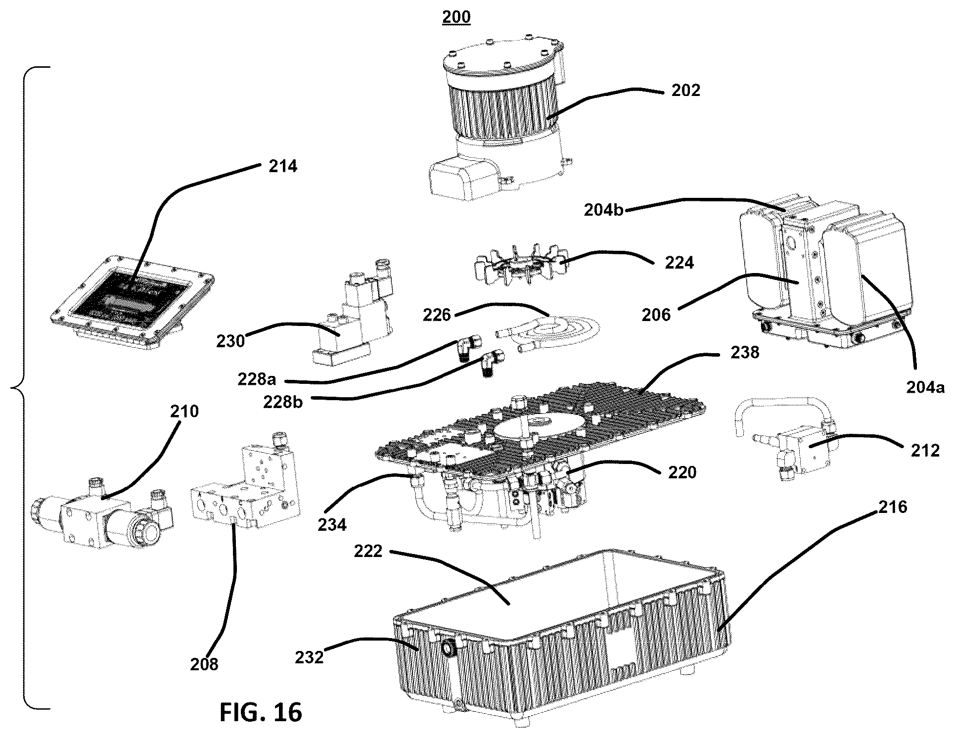 Patent US12504010 Figure 16 – Heat exchanger for hydraulic post-tensioning jack system