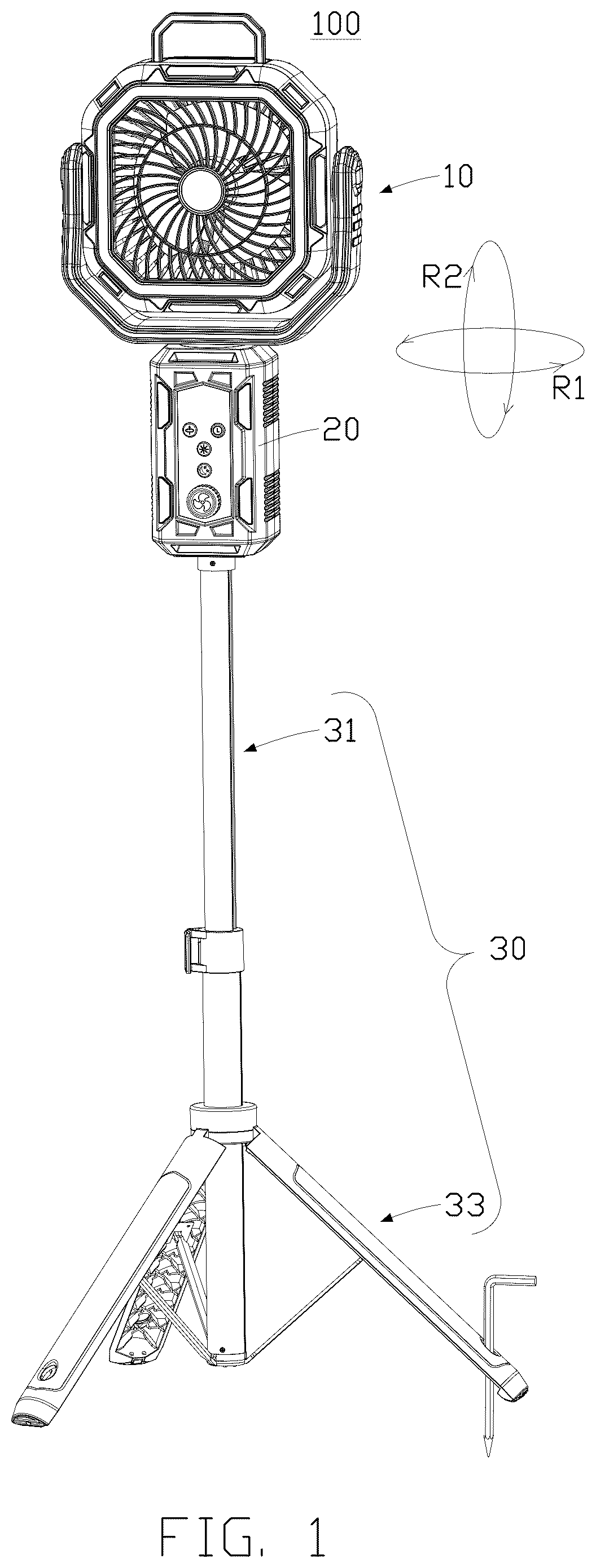 Patent US12504017 Figure 1 – Fan