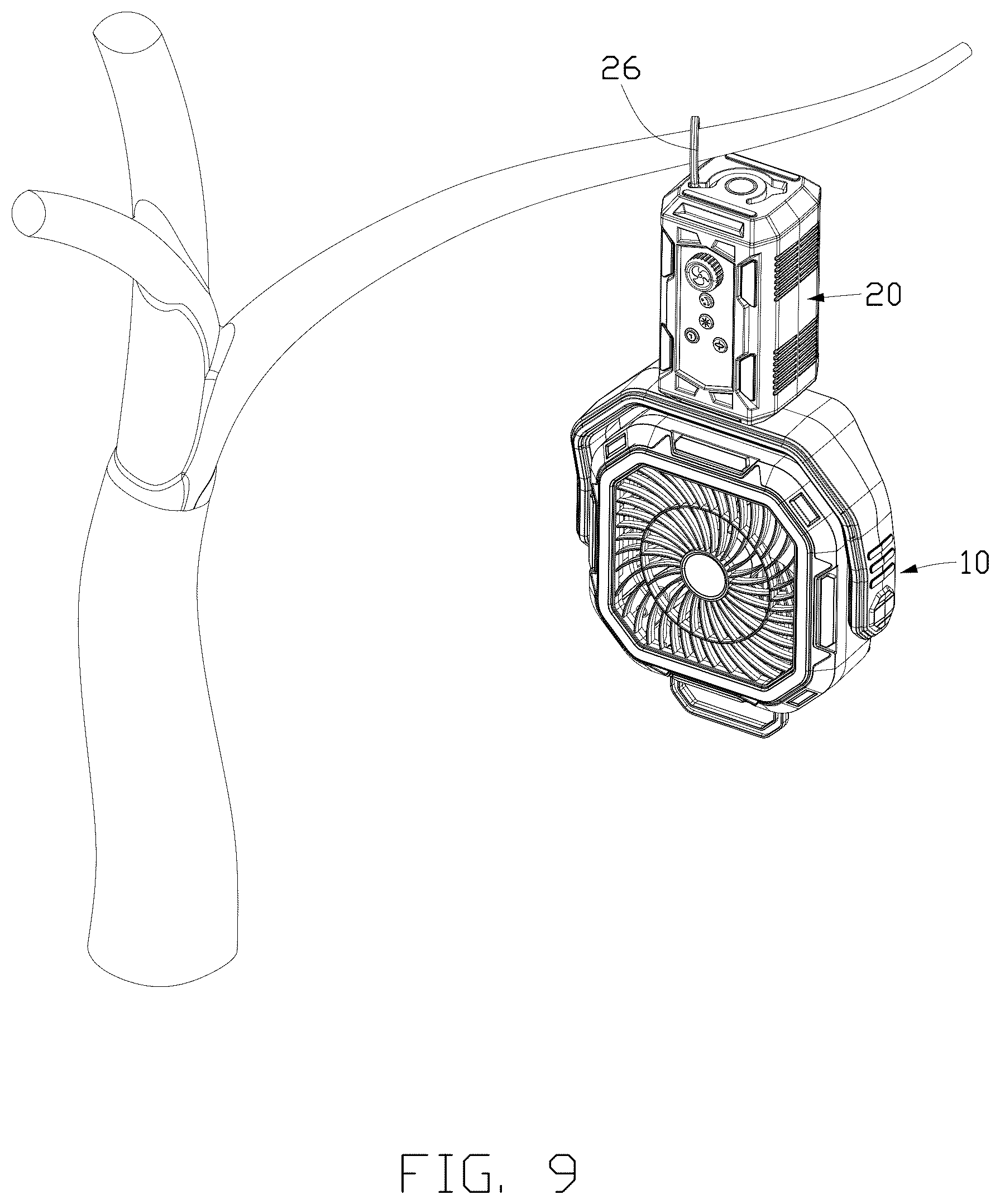 Patent US12504017 Figure 8 – Fan