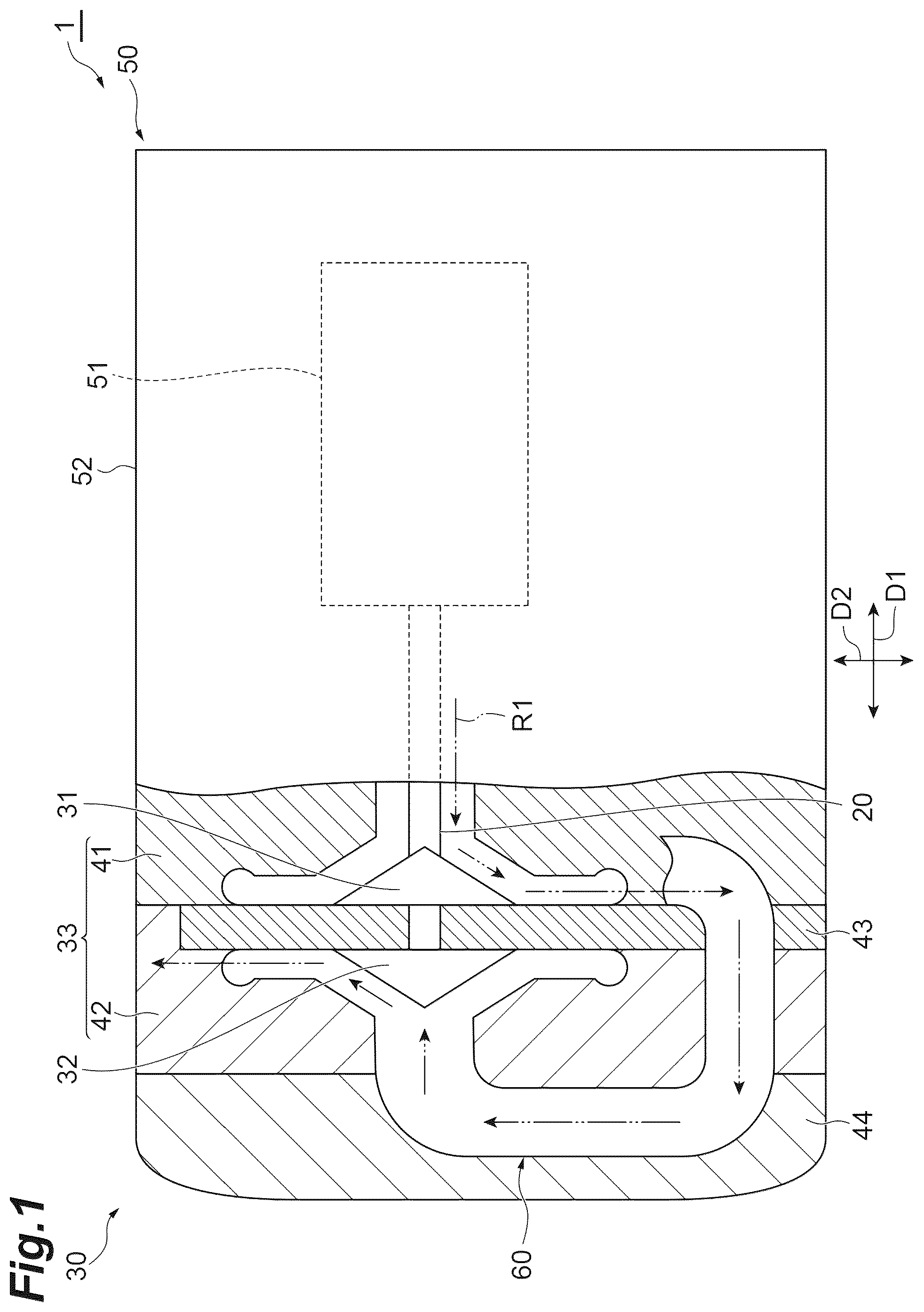 Patent US12504021 — Compressor with bypass for interstage passage — Figure 1