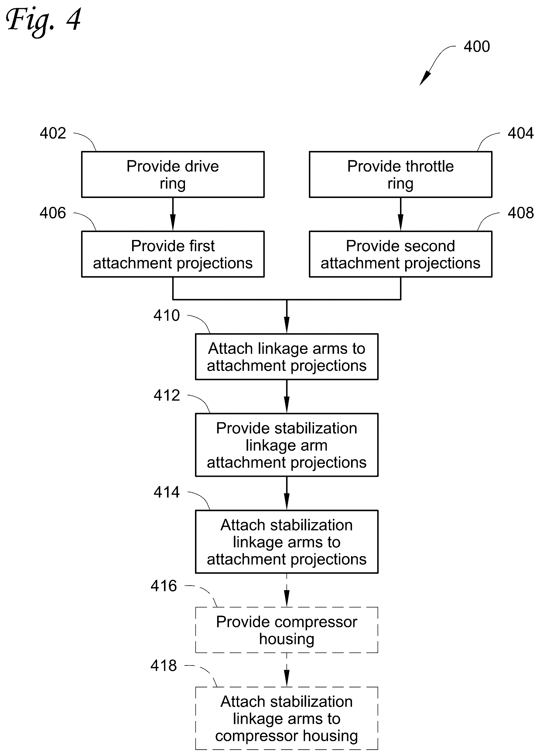Patent US12504025 Figure 5 – Interstage capacity control valve with separate drive and stabilization linkages
