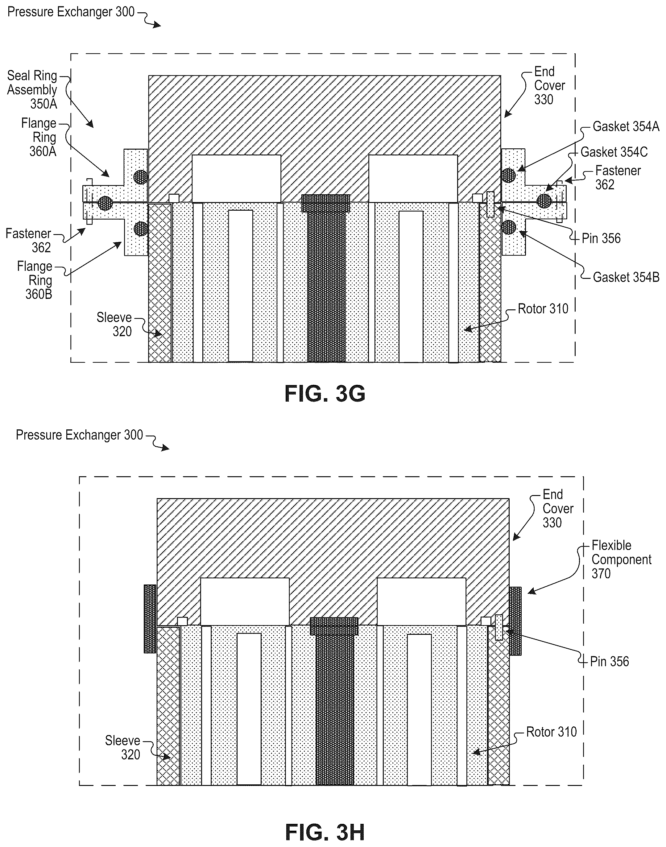 Patent US12504028 Figure 8 – Cartridge sealing and alignment in a pressure exchanger