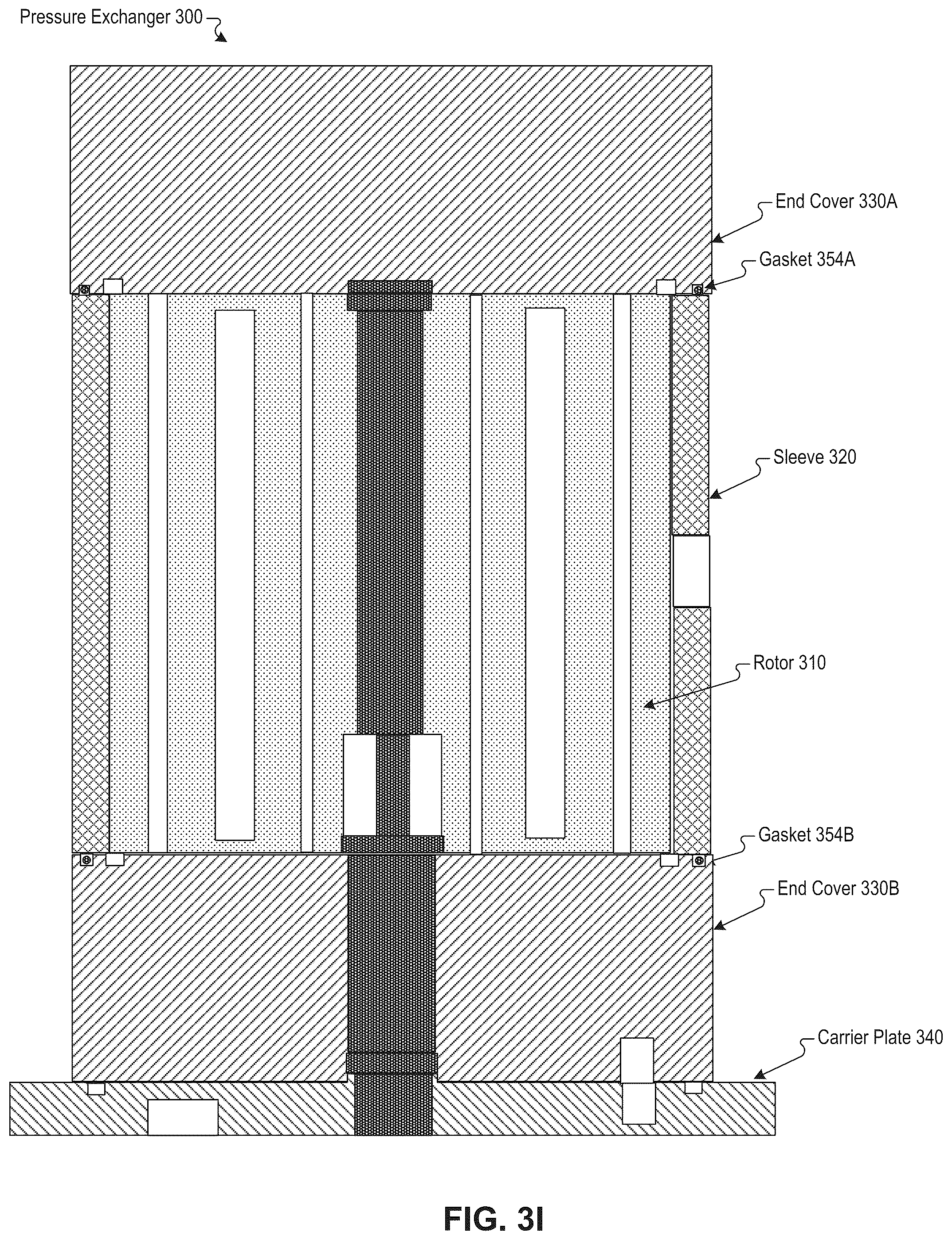 Patent US12504028 Figure 9 – Cartridge sealing and alignment in a pressure exchanger
