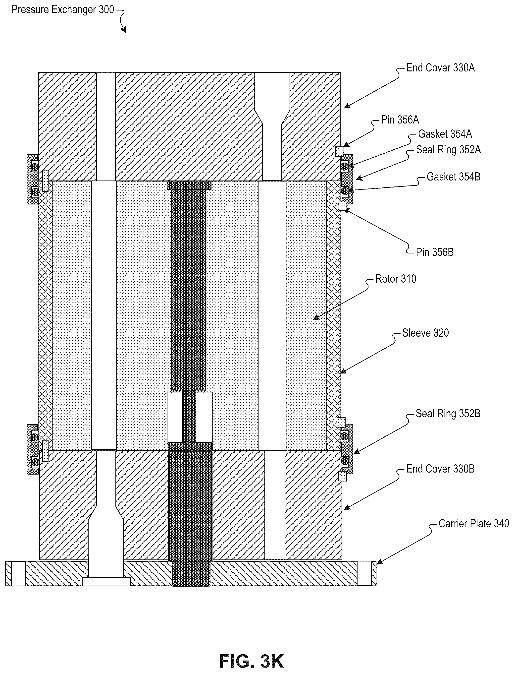 Patent US12504028 Figure 11 – Cartridge sealing and alignment in a pressure exchanger