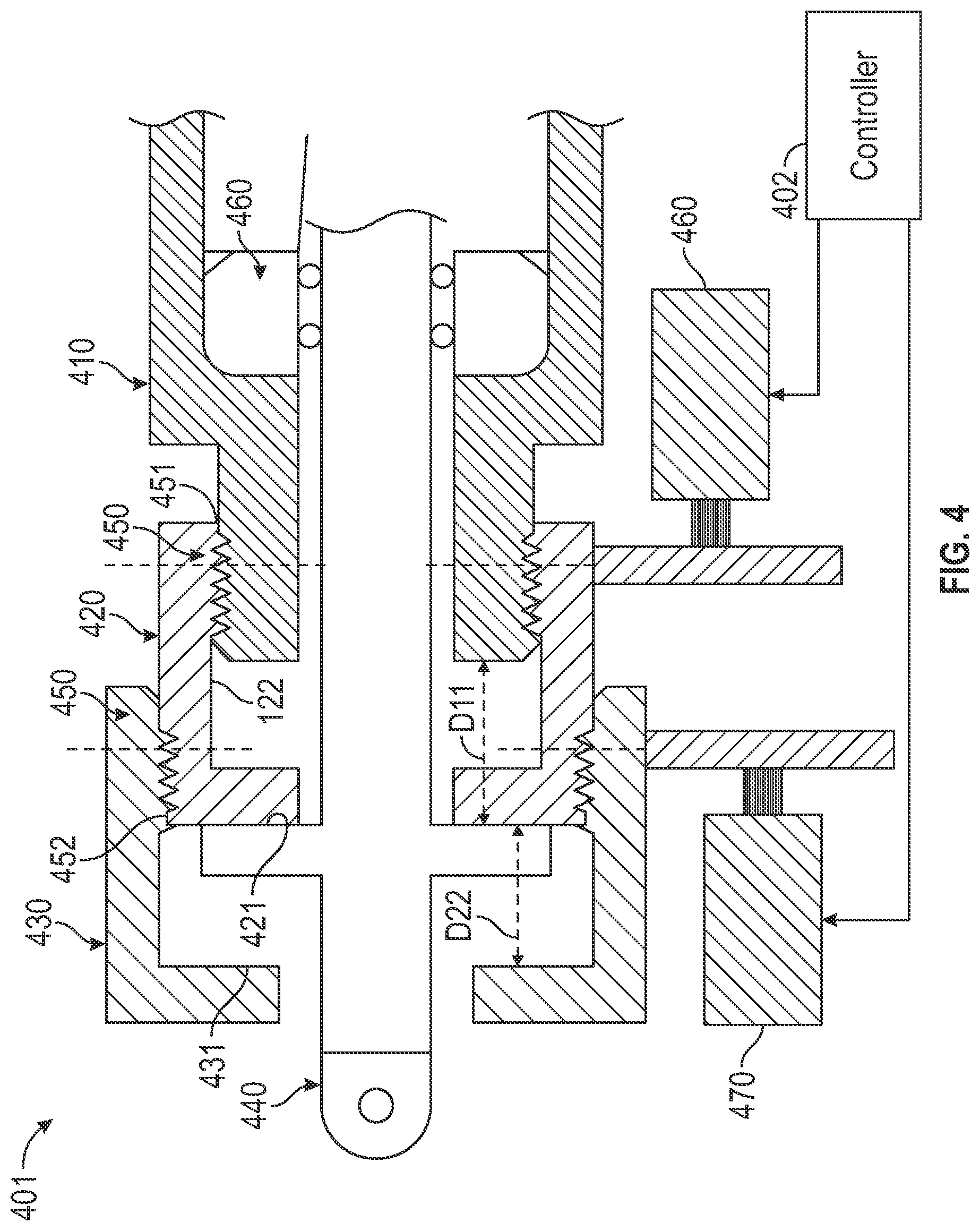 Patent US12504029 Figure 3 – Aerospace actuator stroke limiting device