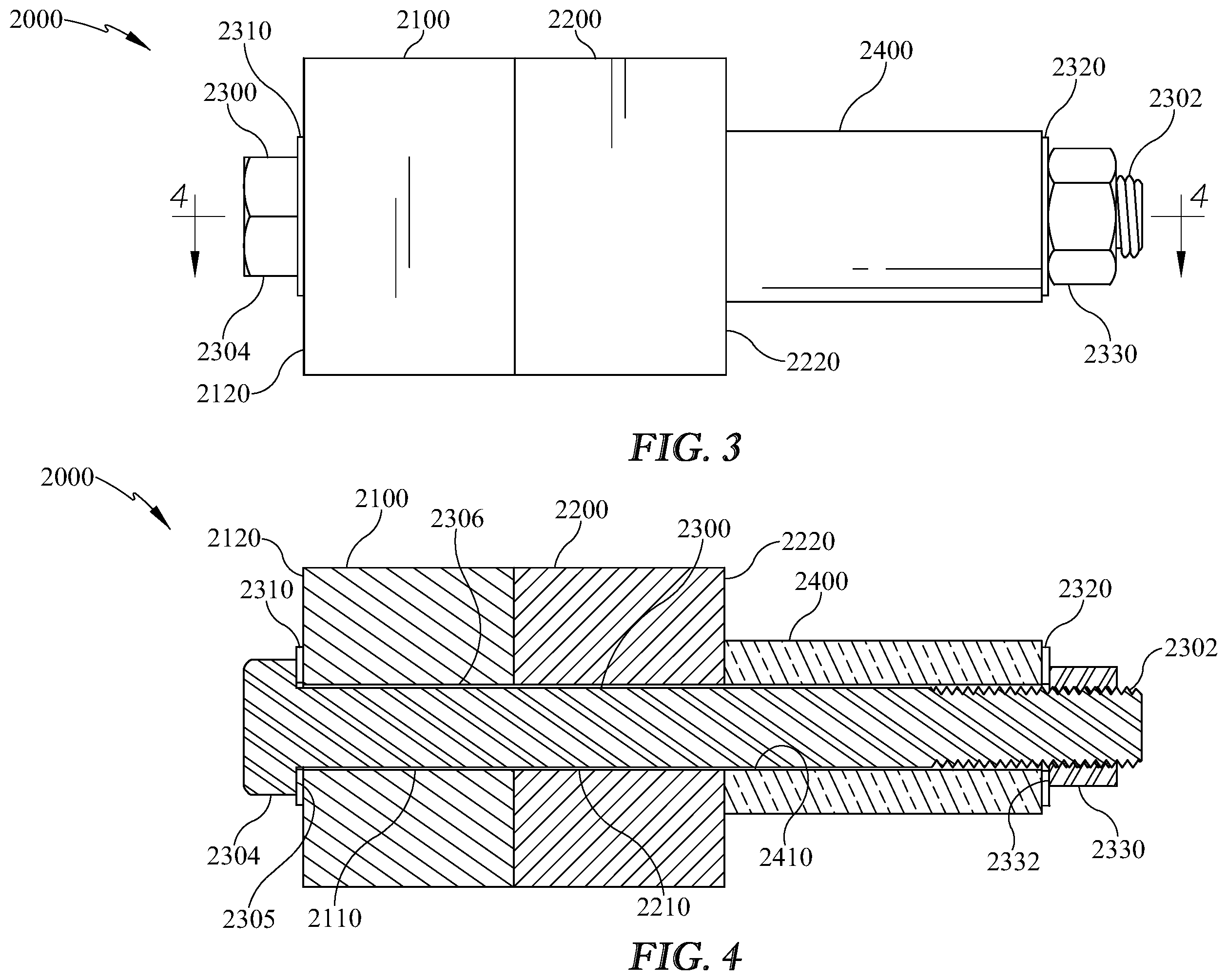 Patent US12504030 Figure 2 – System for securing objects having different coefficients of thermal expansion