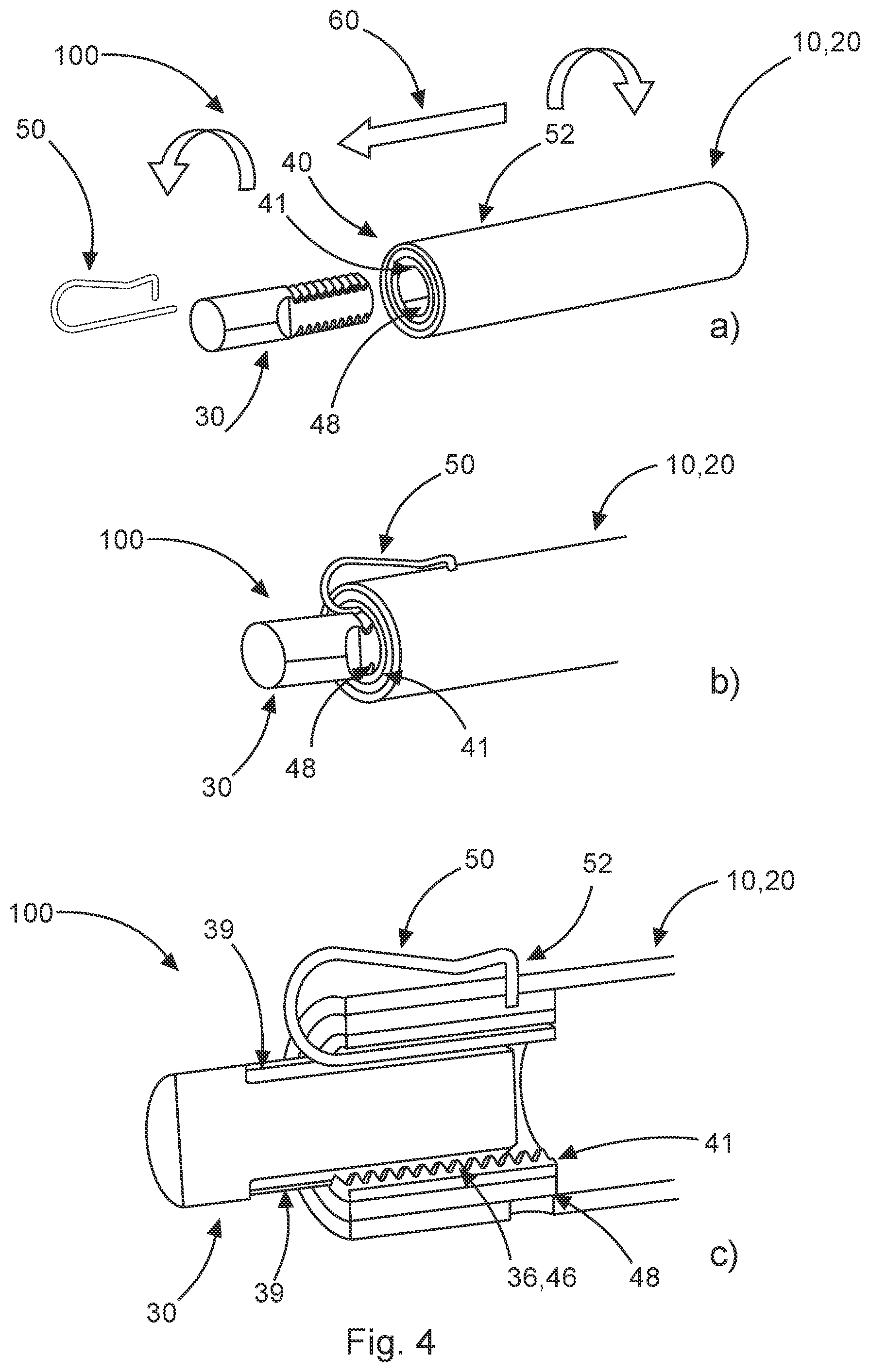 Patent US12504031 Figure 3 – Flexible connection assembly with integrated vibration damper