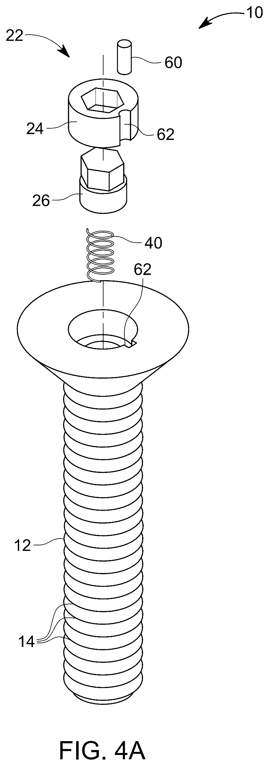 Patent US12504032 Figure 7 – Fastener assembly having flush faced working portion