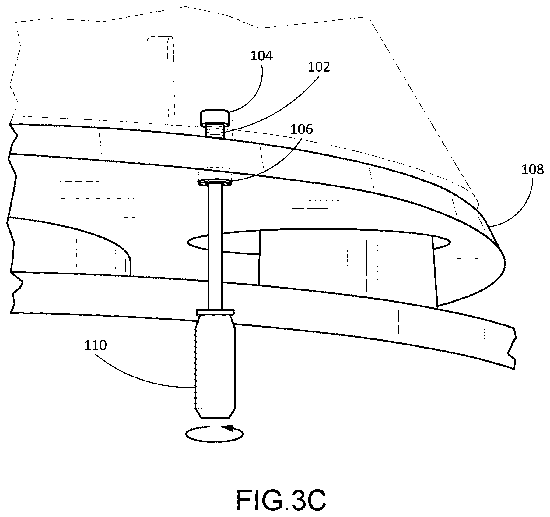 Patent US12504034 Figure 5 – Fastening system using an axially magnetized threaded insert