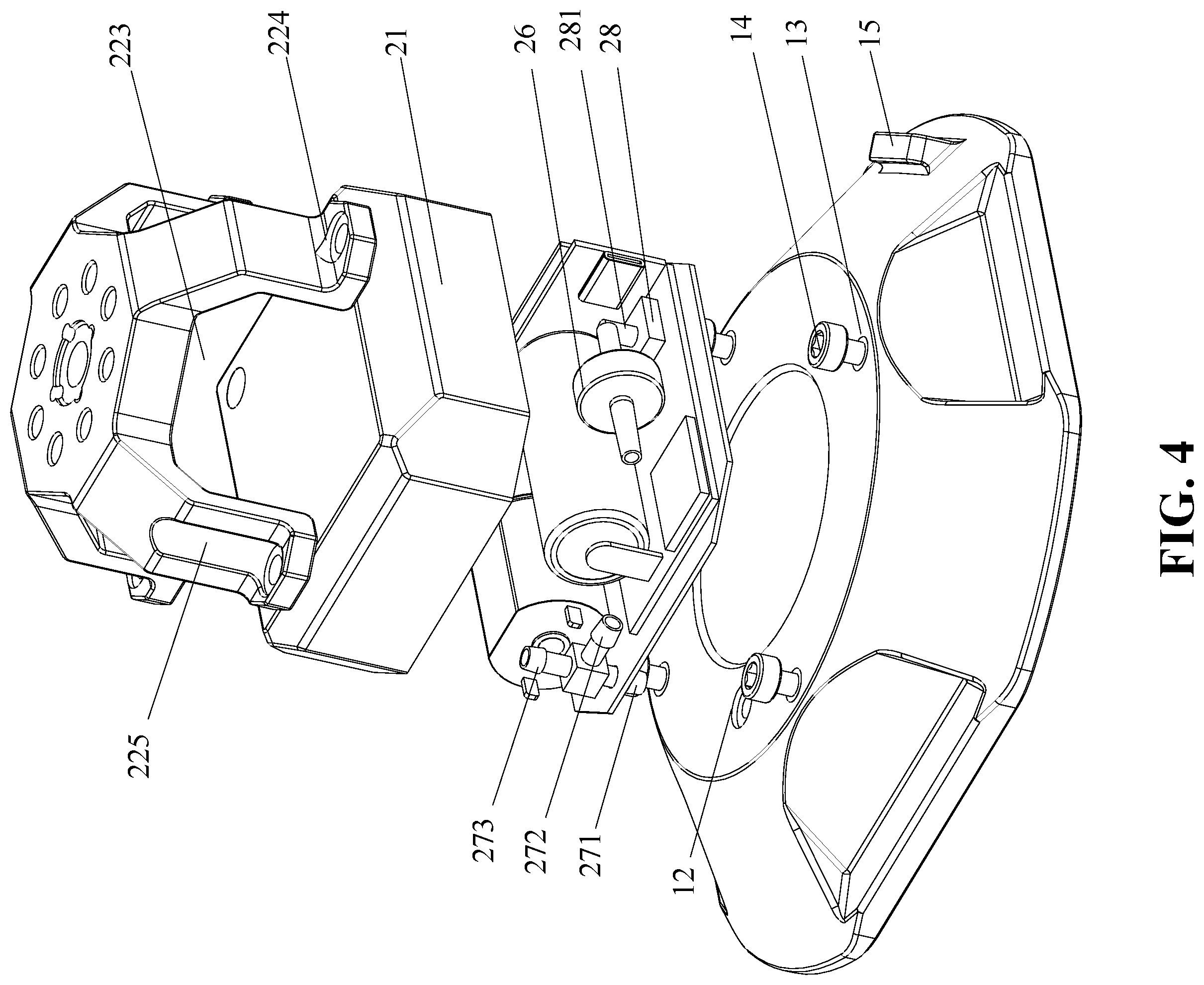 Patent US12504037 Figure 4 – Modular suction cup device and photography device